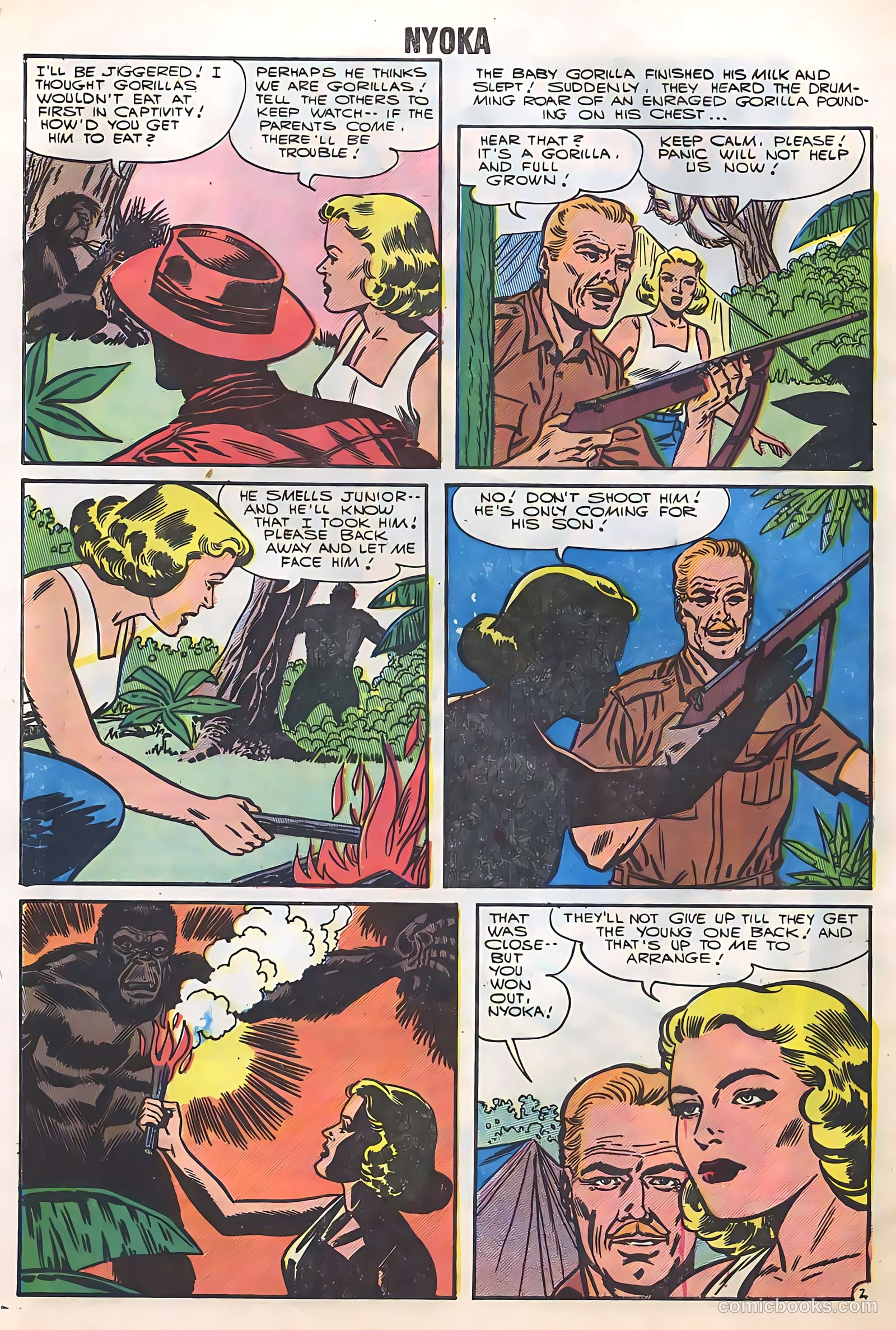 Nyoka the Jungle Girl #20 — page 32 of 36