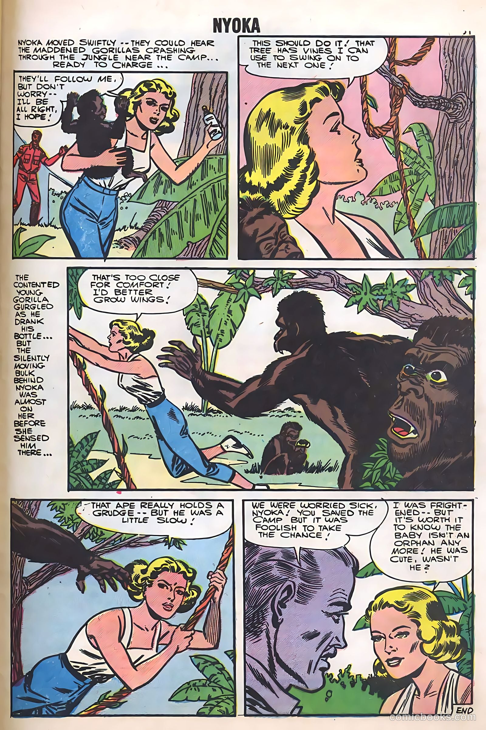 Nyoka the Jungle Girl #20 — page 33 of 36