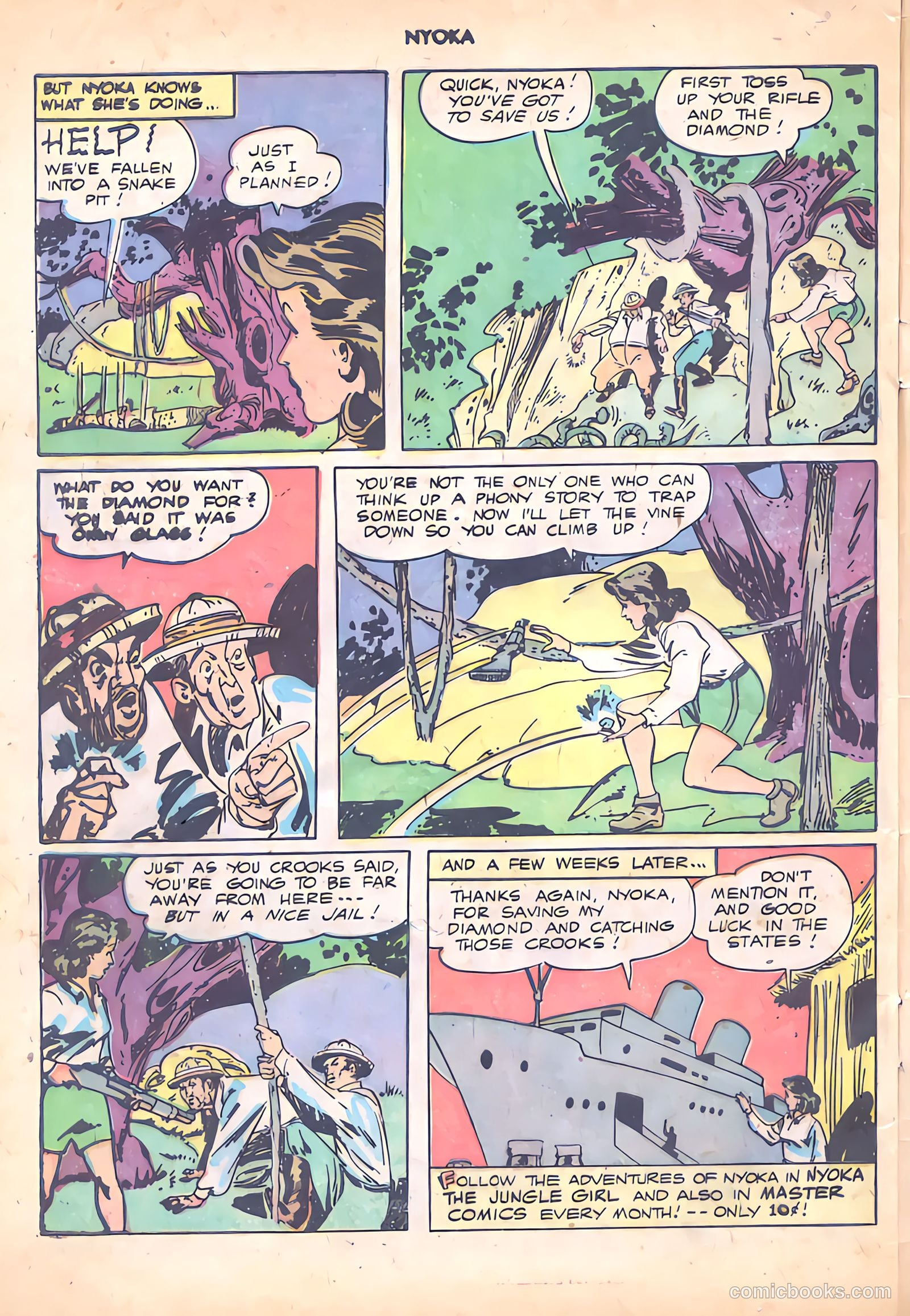 Nyoka the Jungle Girl #20 — page 32 of 36