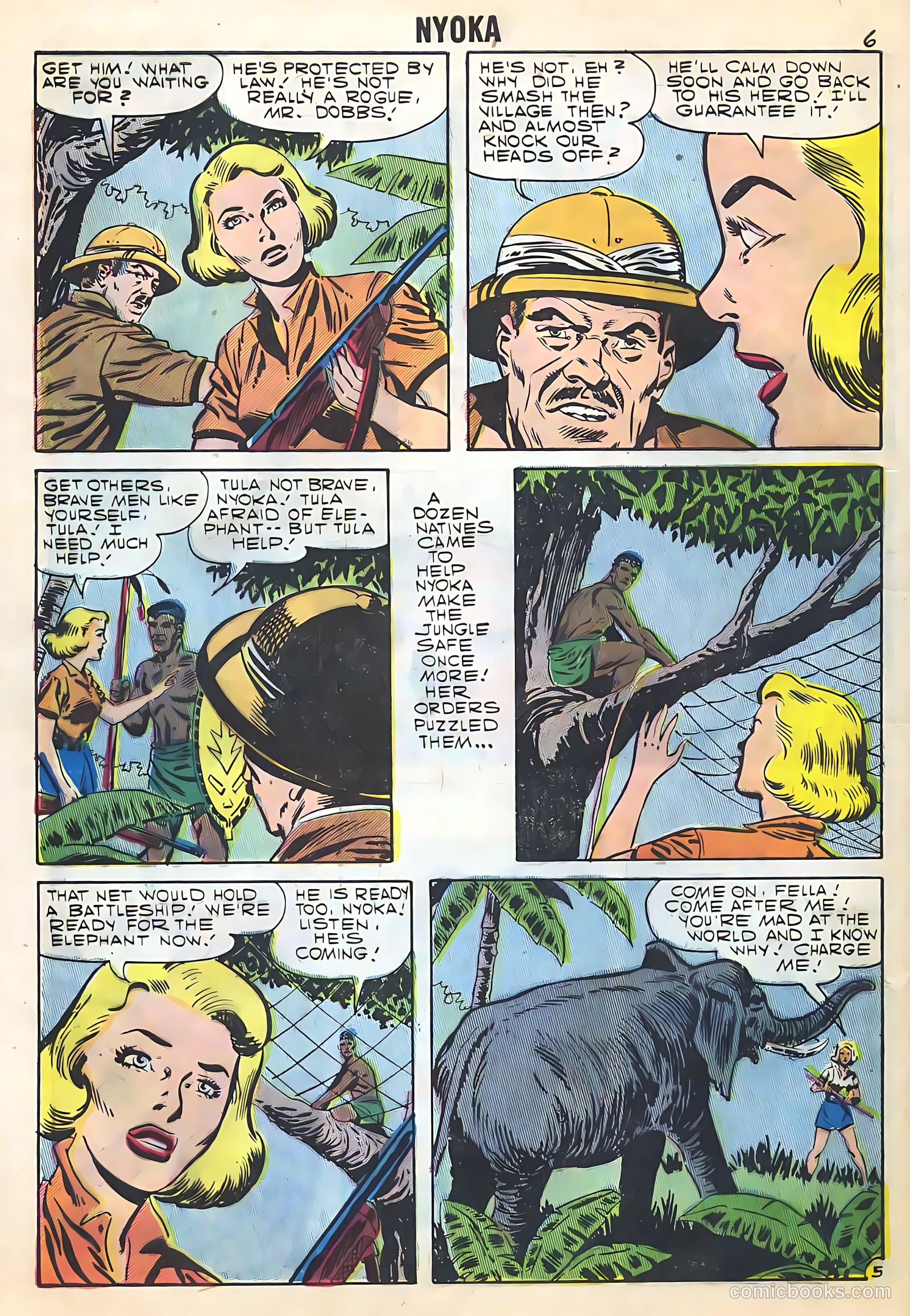 Nyoka the Jungle Girl #22 — page 8 of 36