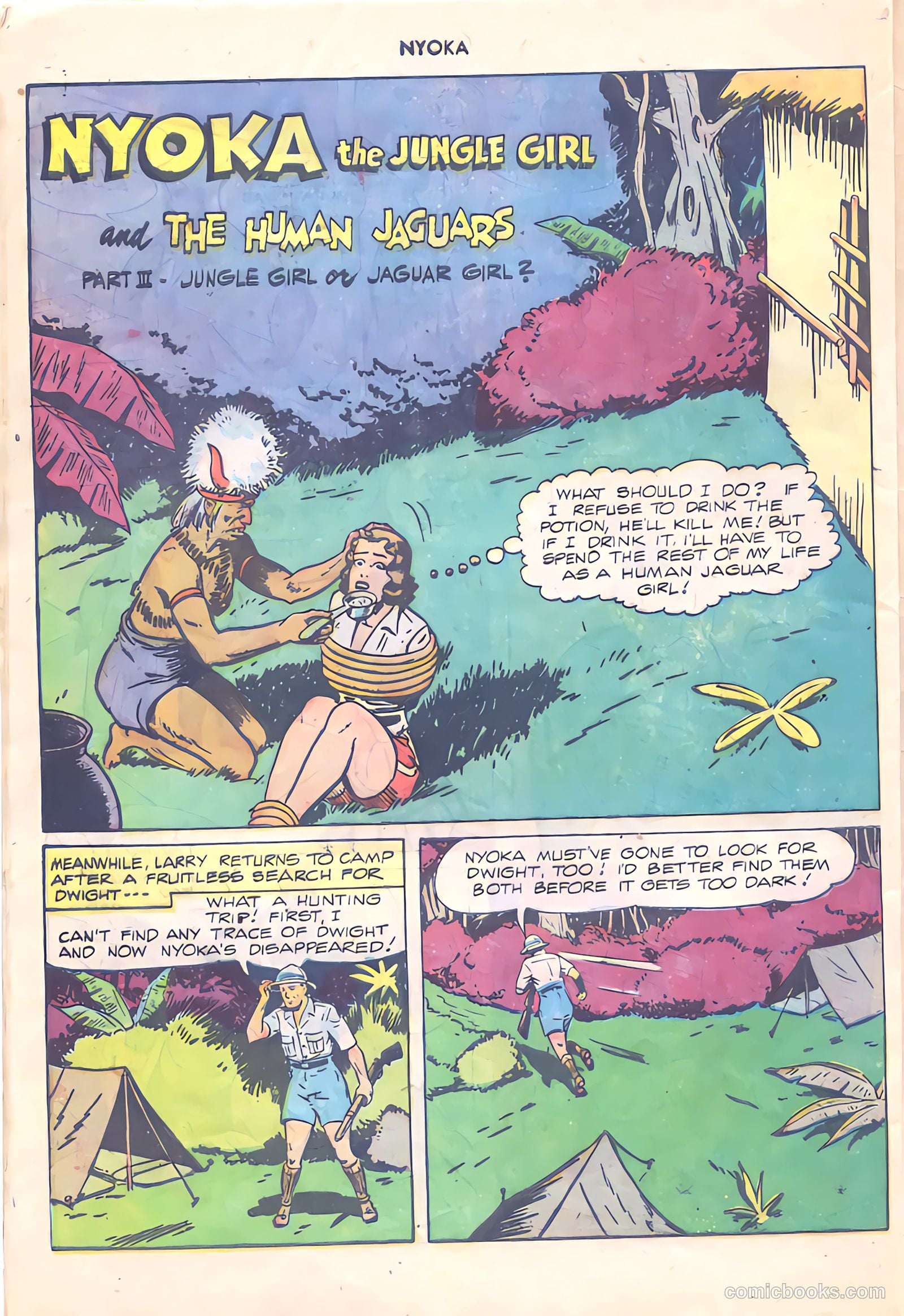 Nyoka the Jungle Girl #24 — page 28 of 36