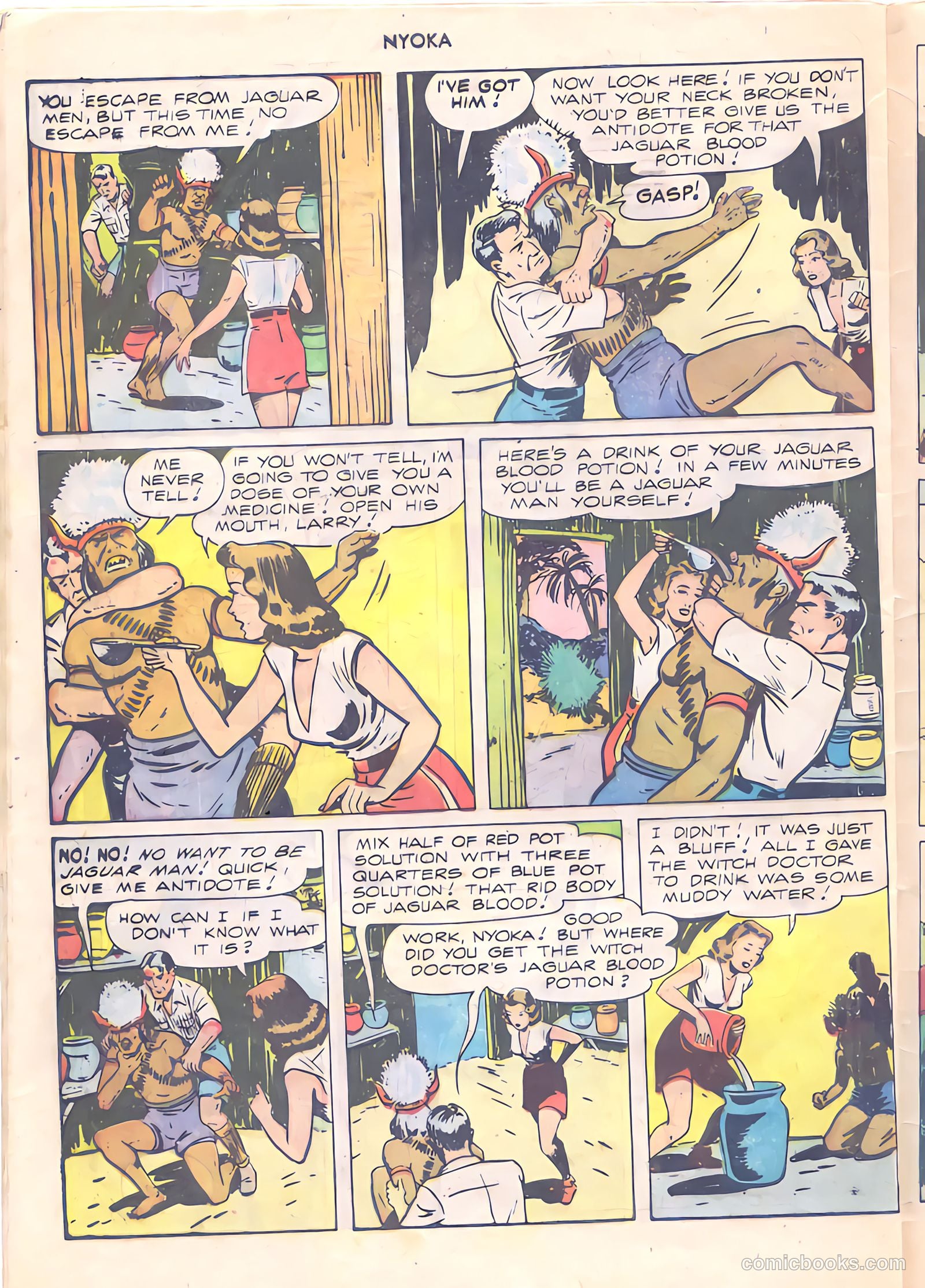 Nyoka the Jungle Girl #24 — page 32 of 36
