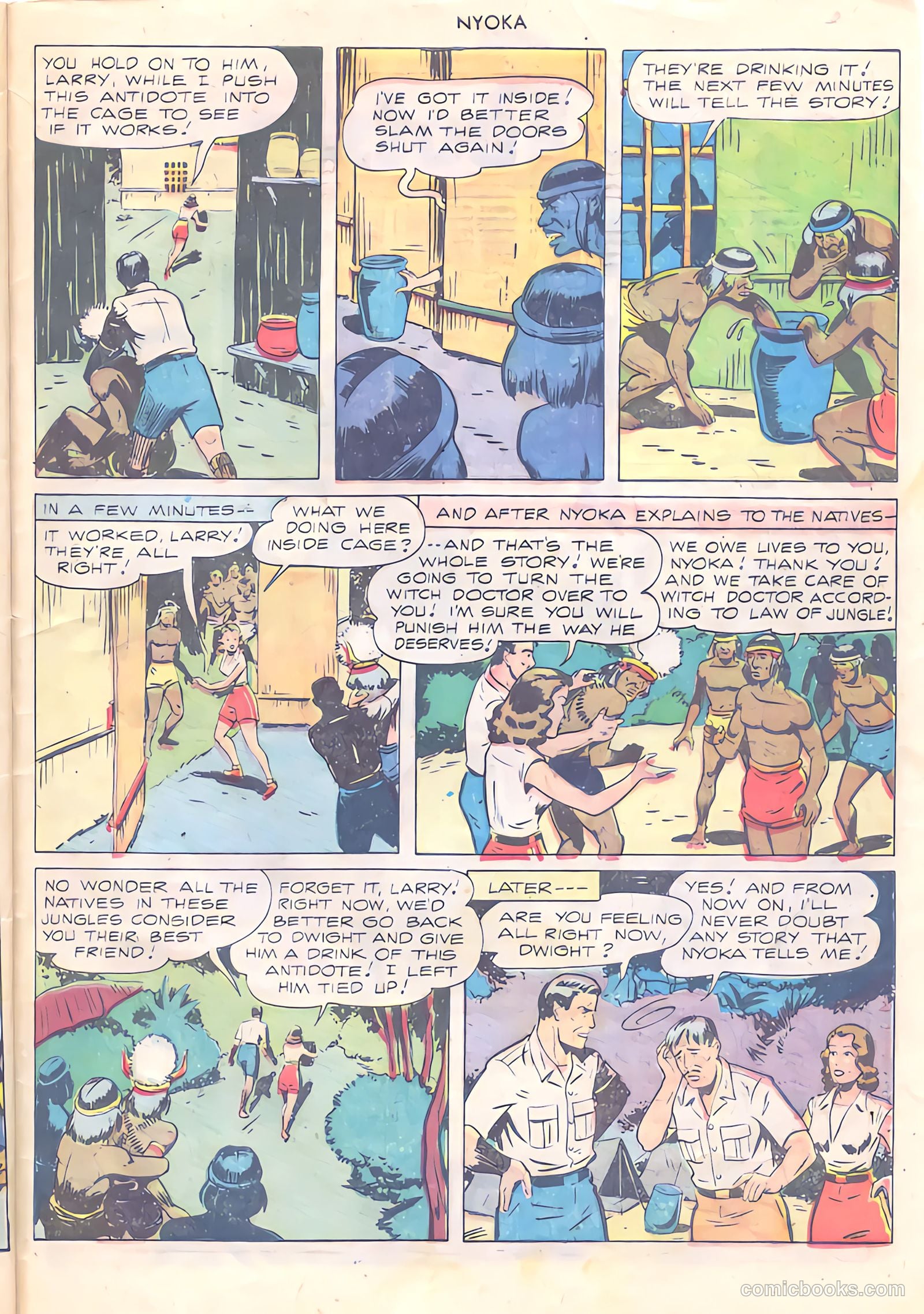 Nyoka the Jungle Girl #24 — page 33 of 36