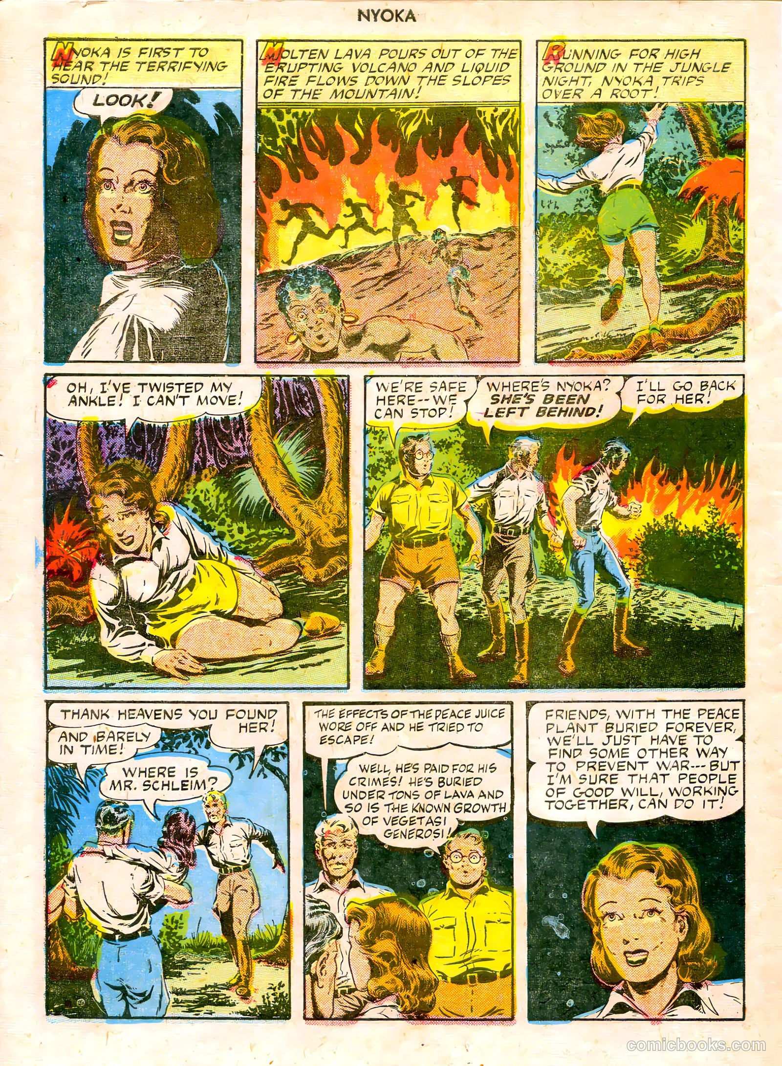 Nyoka the Jungle Girl #3 — page 34 of 36