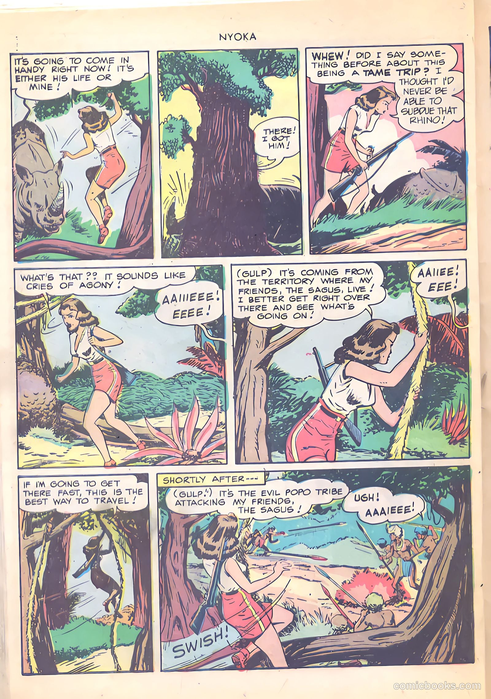Nyoka the Jungle Girl #30 — page 34 of 52