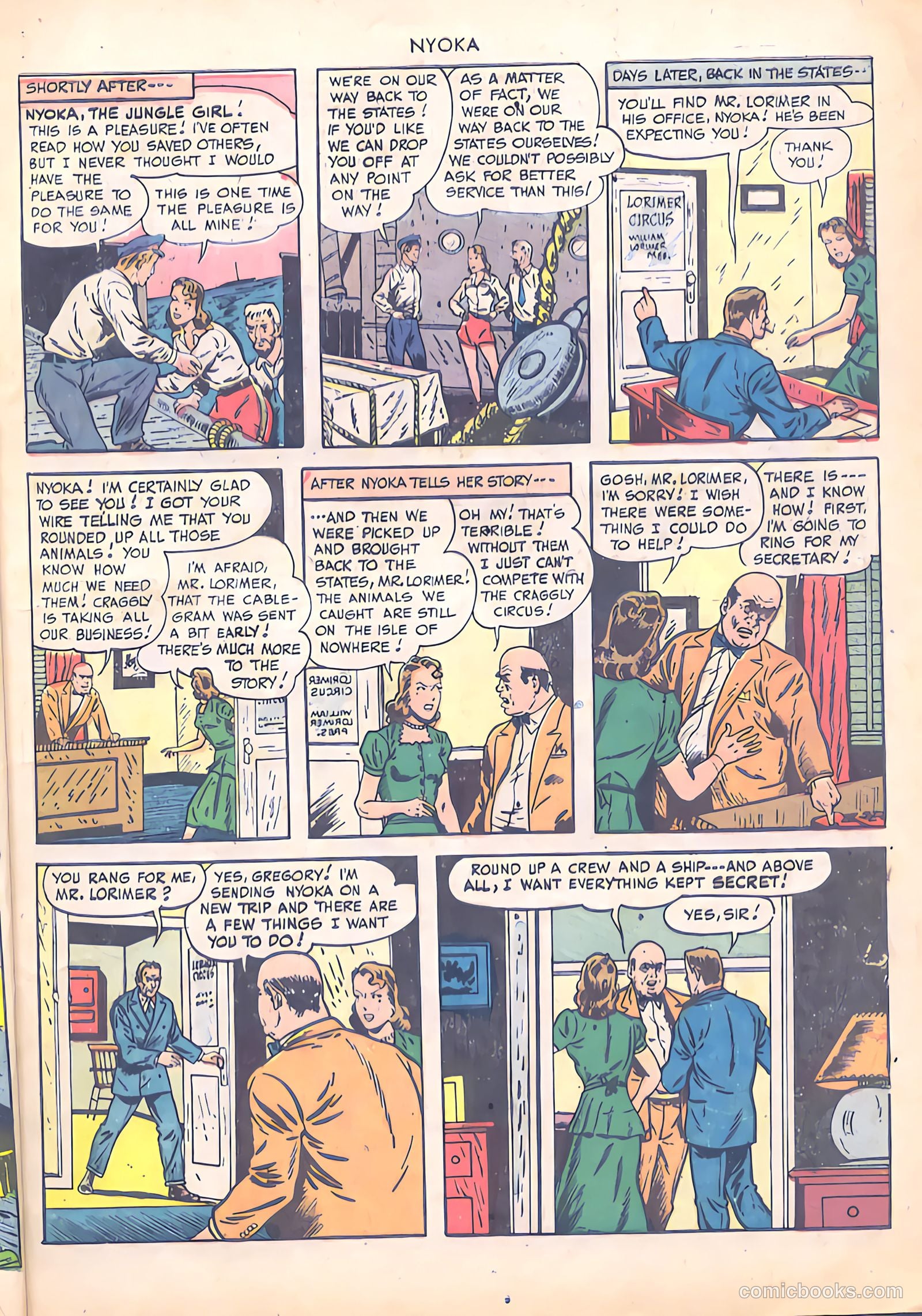 Nyoka the Jungle Girl #36 — page 7 of 36