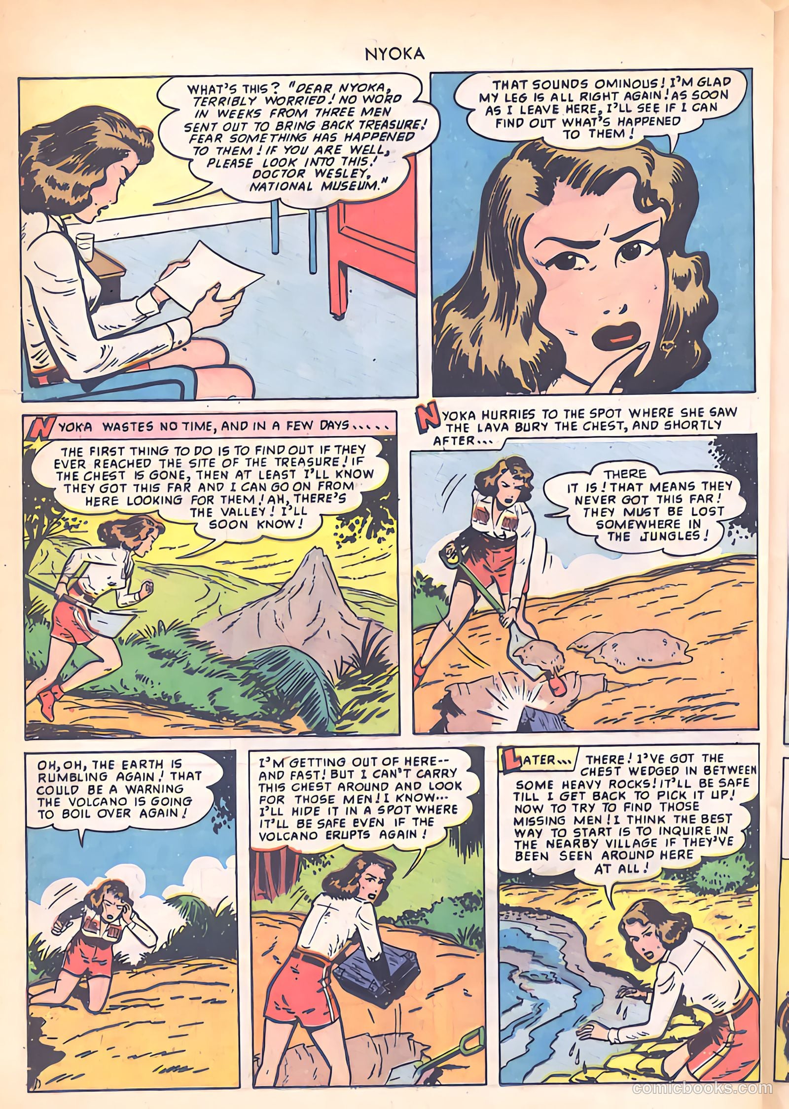 Nyoka the Jungle Girl #38 — page 40 of 52