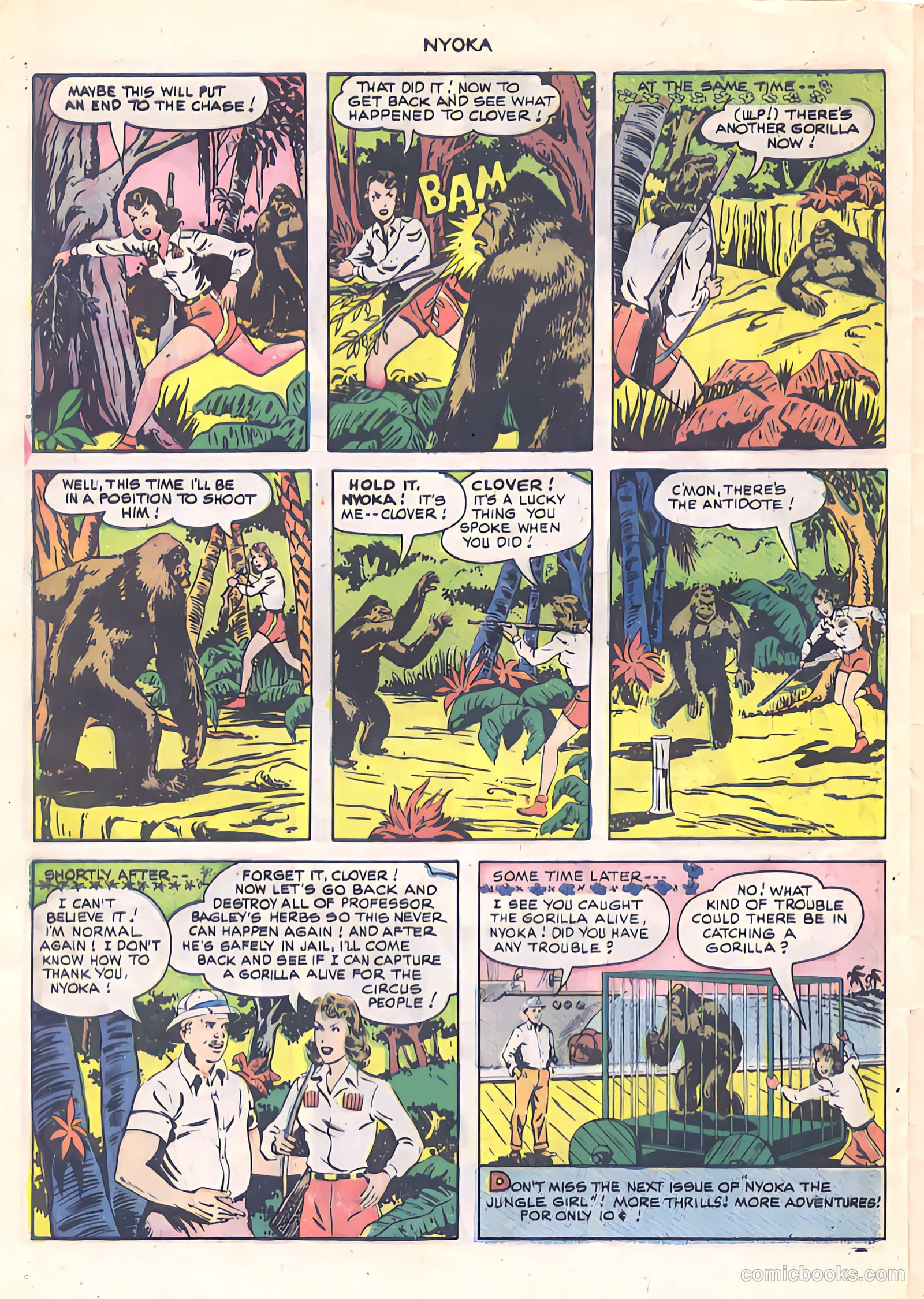 Nyoka the Jungle Girl #44 — page 28 of 36