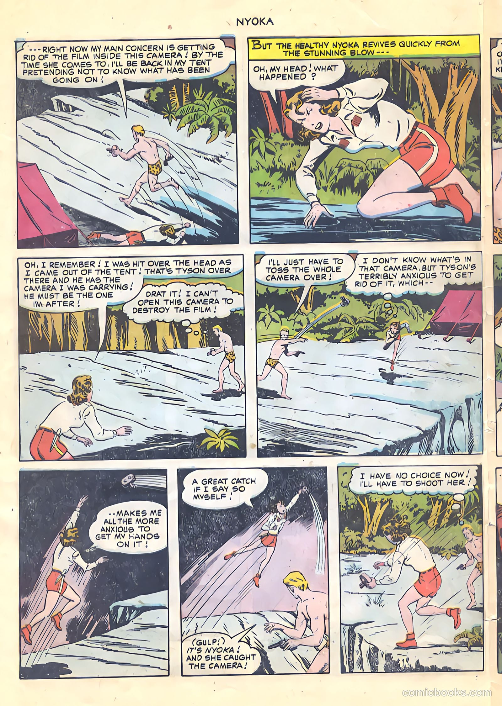 Nyoka the Jungle Girl #48 — page 32 of 36