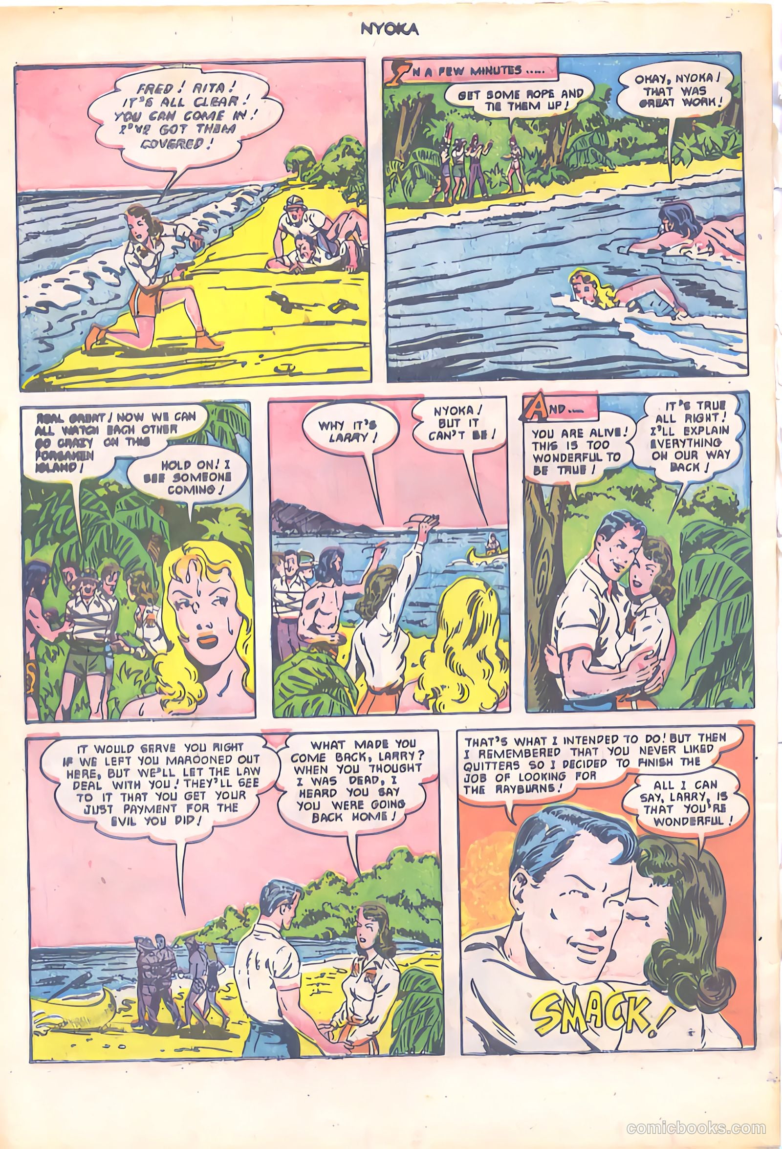 Nyoka the Jungle Girl #55 — page 34 of 36