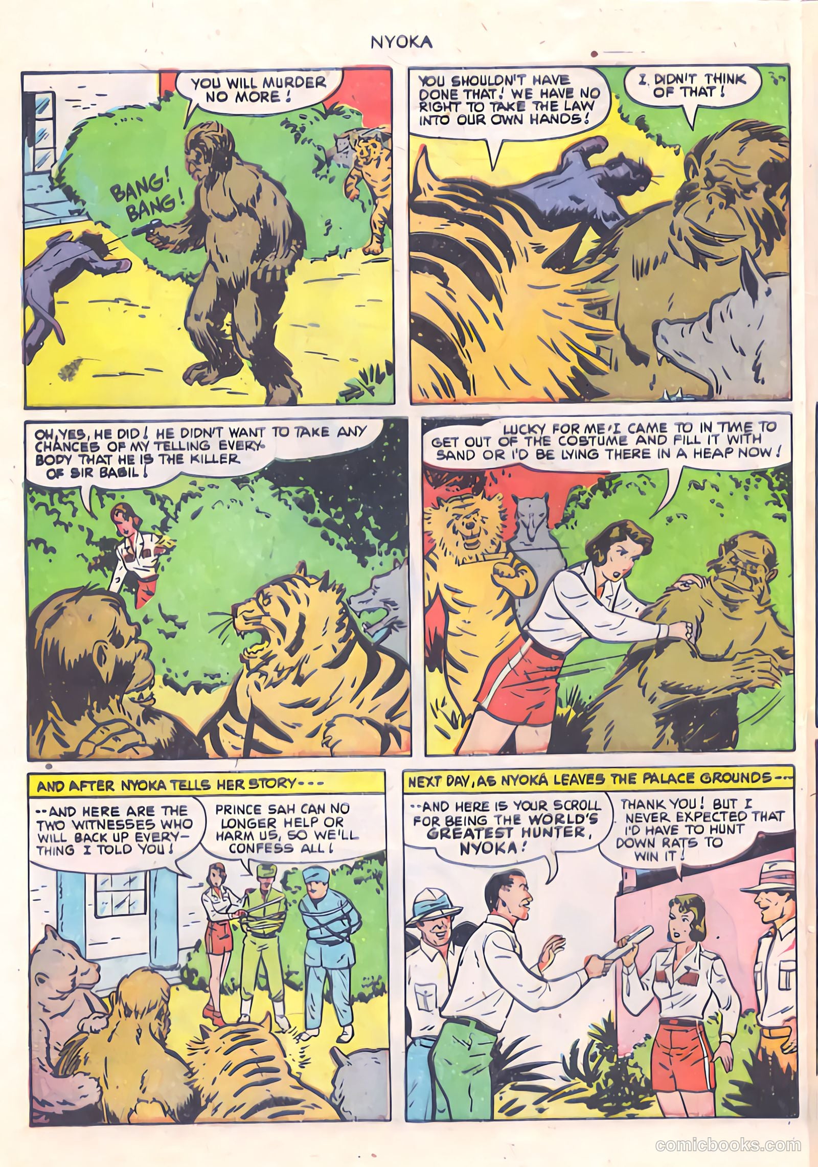 Nyoka the Jungle Girl #58 — page 32 of 36