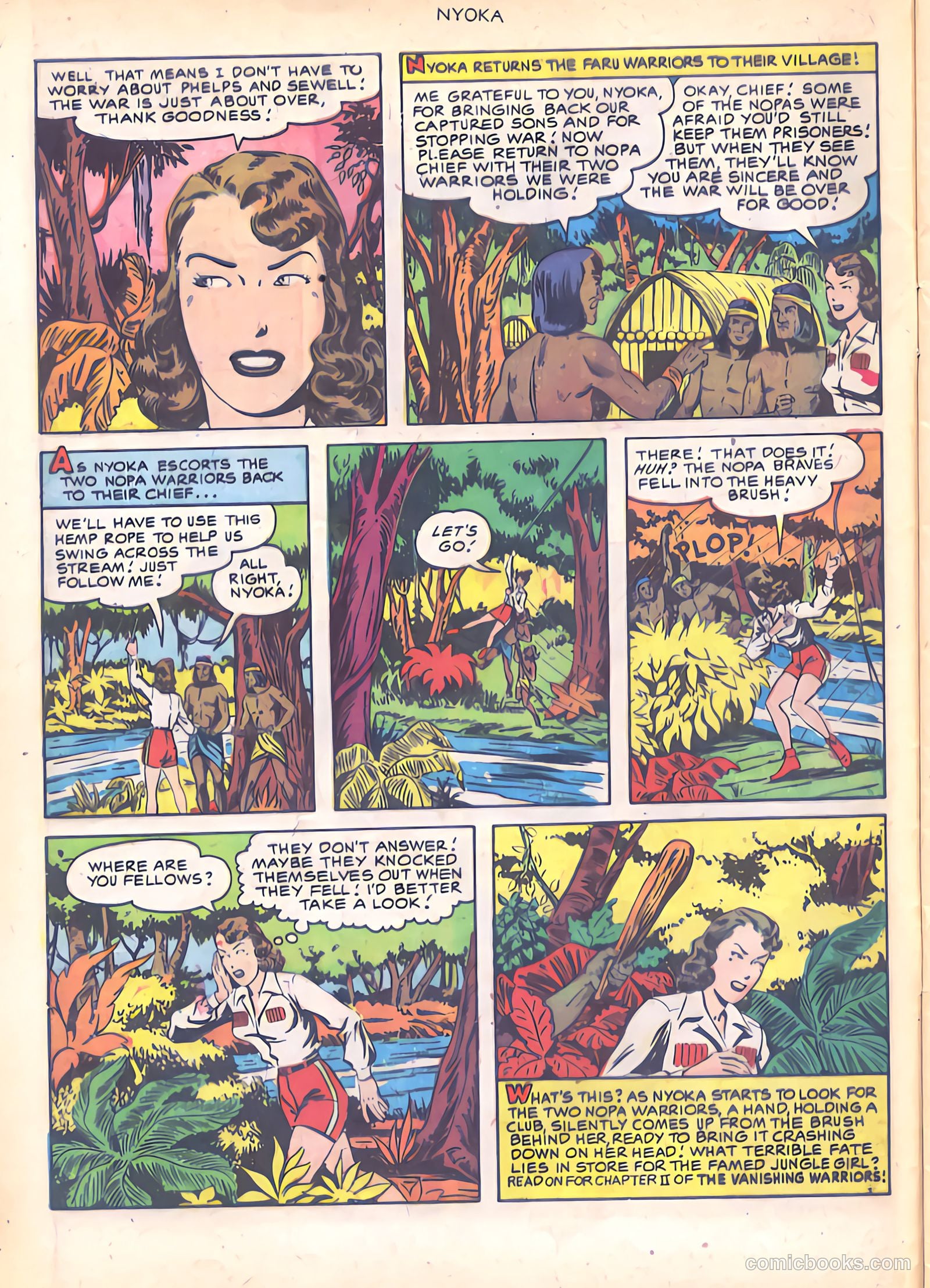 Nyoka the Jungle Girl #59 — page 8 of 36