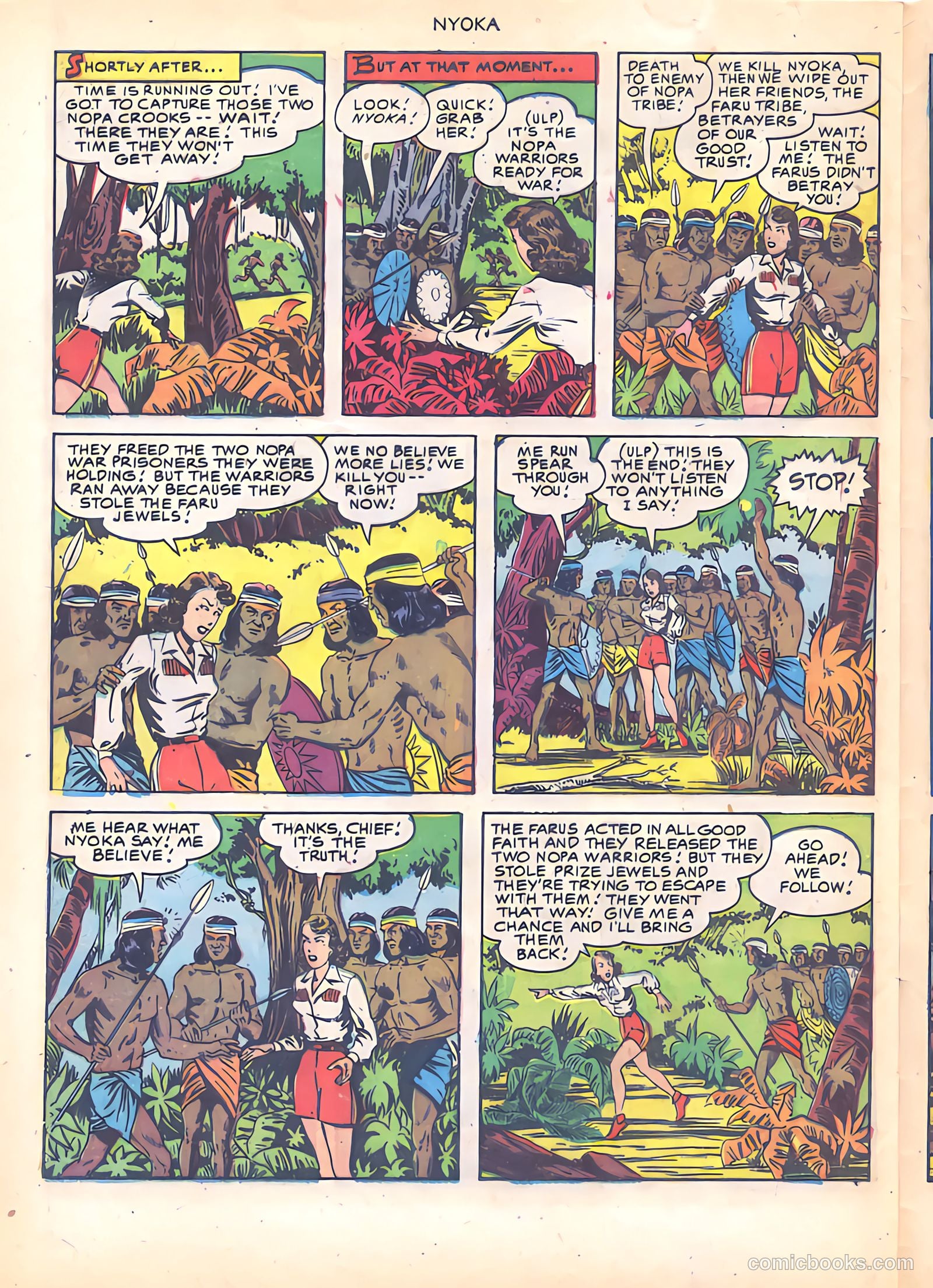 Nyoka the Jungle Girl #59 — page 28 of 36