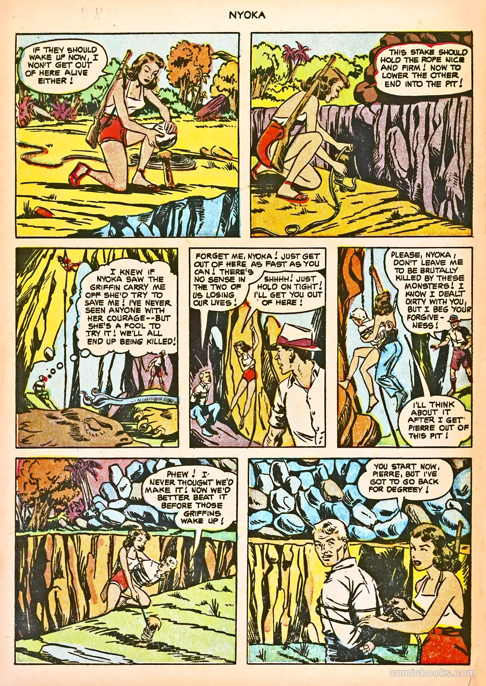 Nyoka the Jungle Girl #75 — page 28 of 36