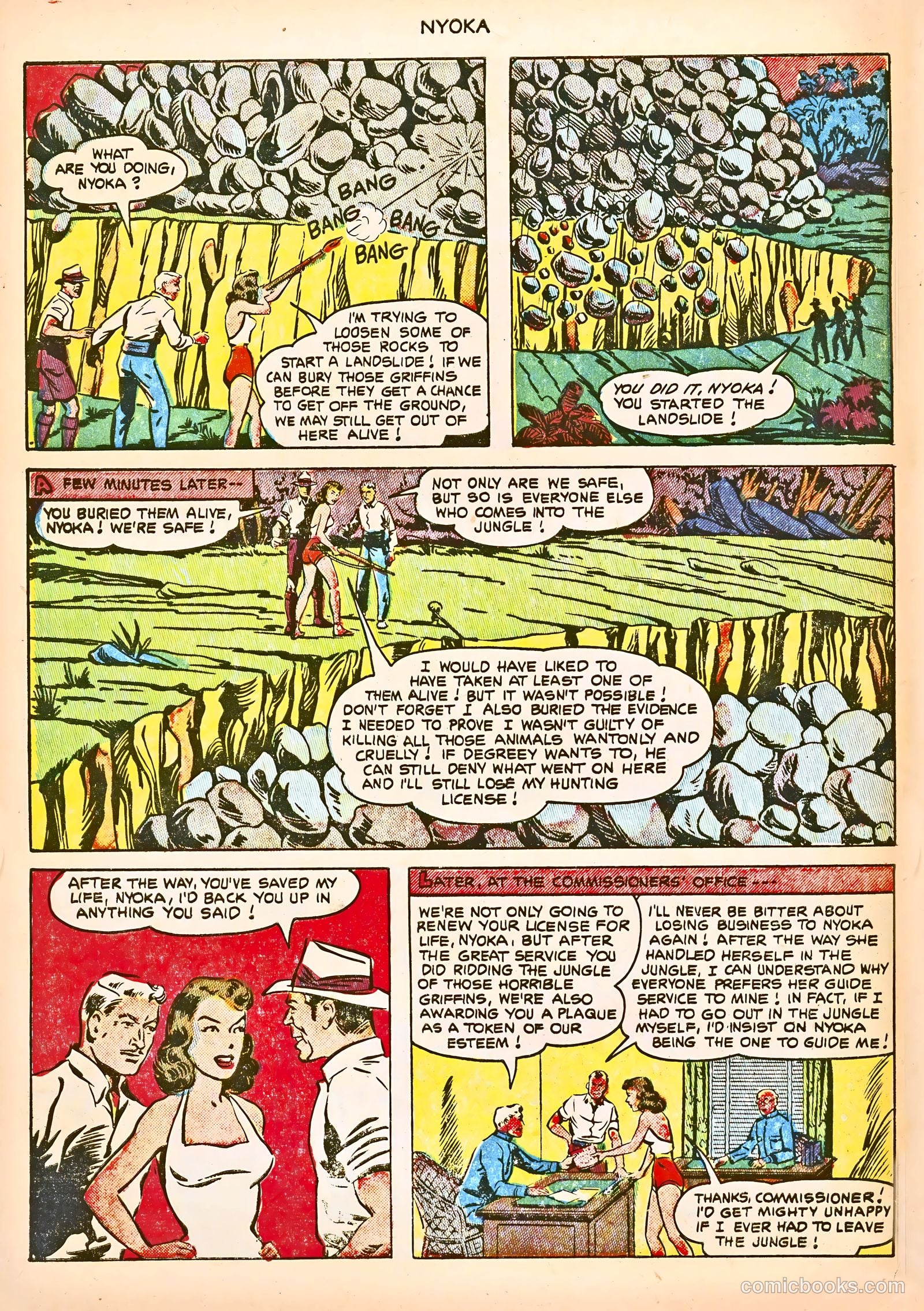 Nyoka the Jungle Girl #75 — page 30 of 36