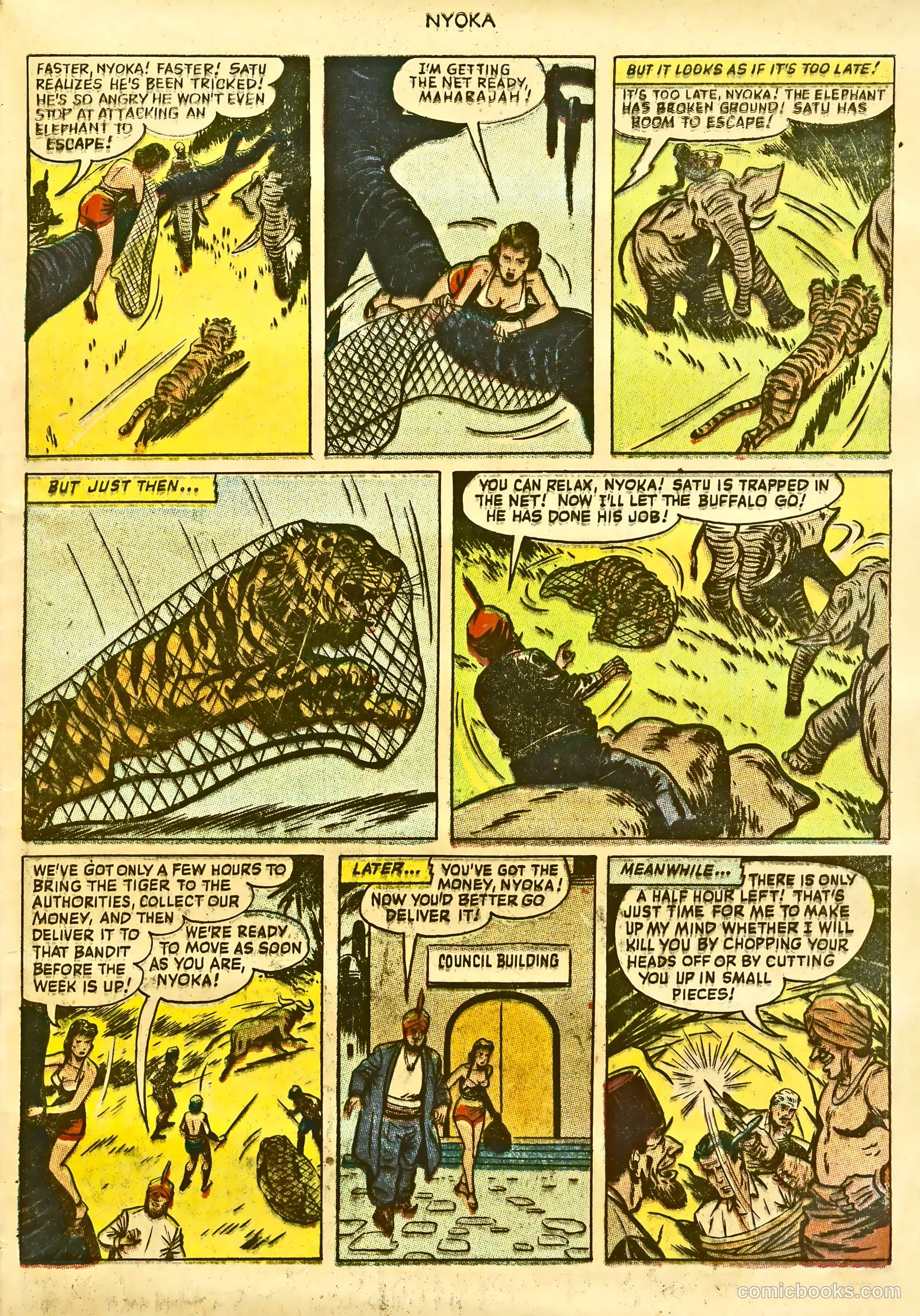 Nyoka the Jungle Girl #77 — page 33 of 36