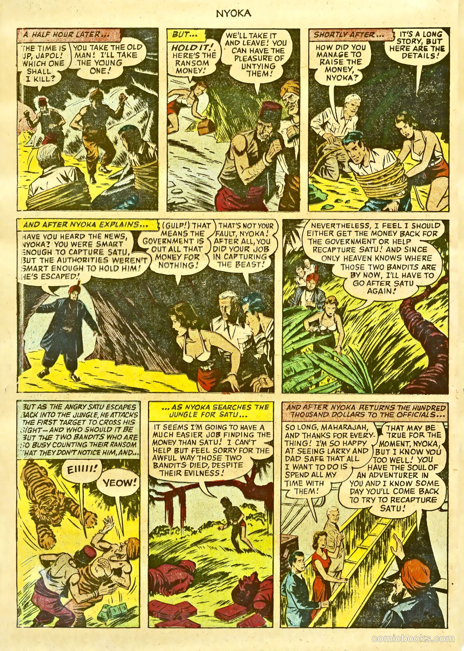Nyoka the Jungle Girl #77 — page 34 of 36
