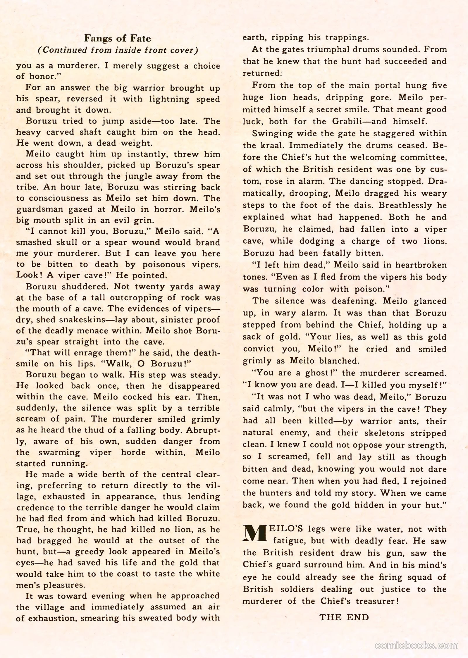 Nyoka the Jungle Girl #77 — page 35 of 36