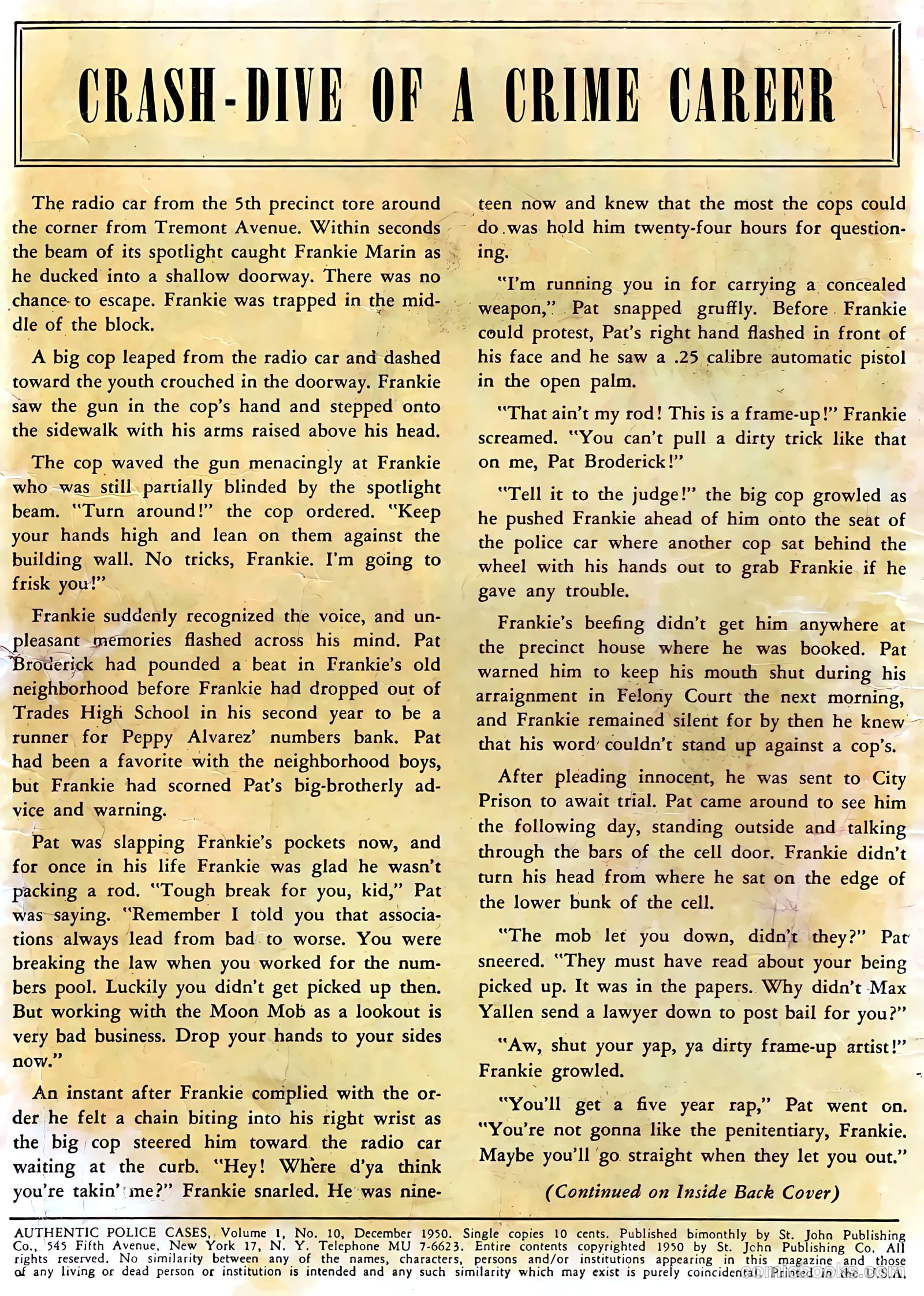 Authentic Police Cases #10 — page 2 of 36