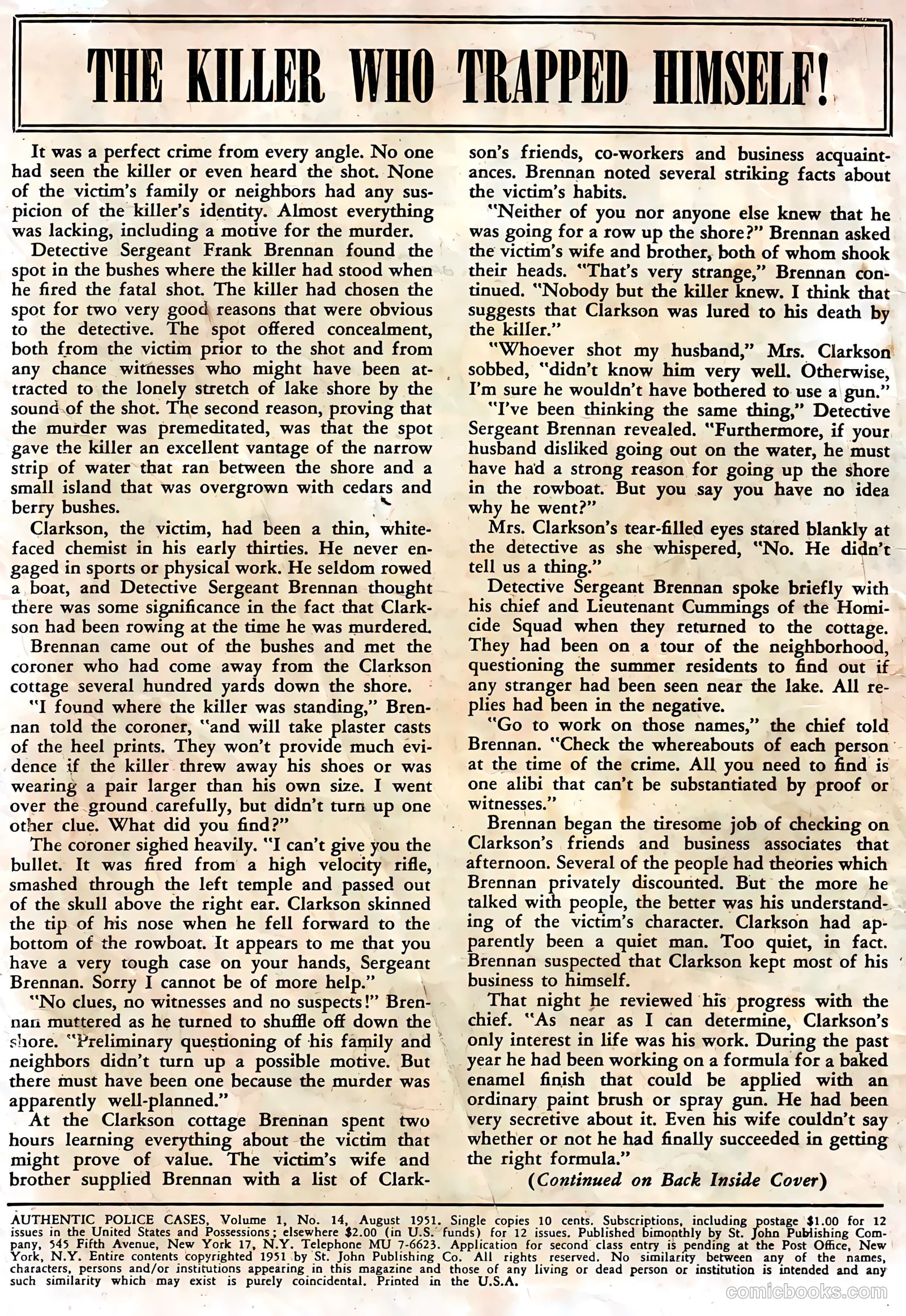 Authentic Police Cases #14 — page 2 of 36