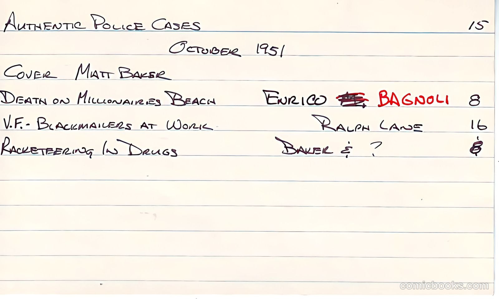 Authentic Police Cases #15 — page 37 of 37