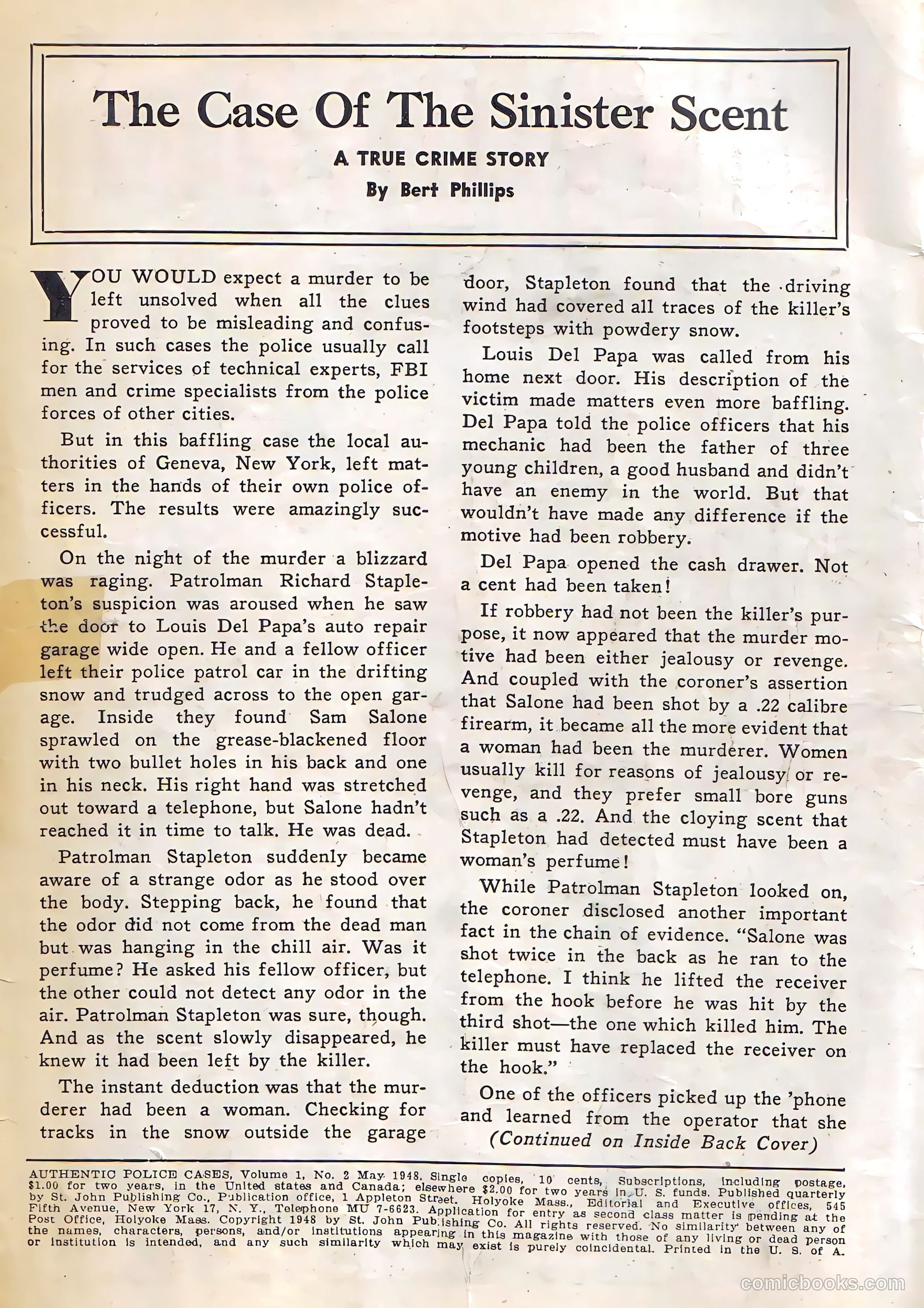 Authentic Police Cases #2 — page 2 of 36