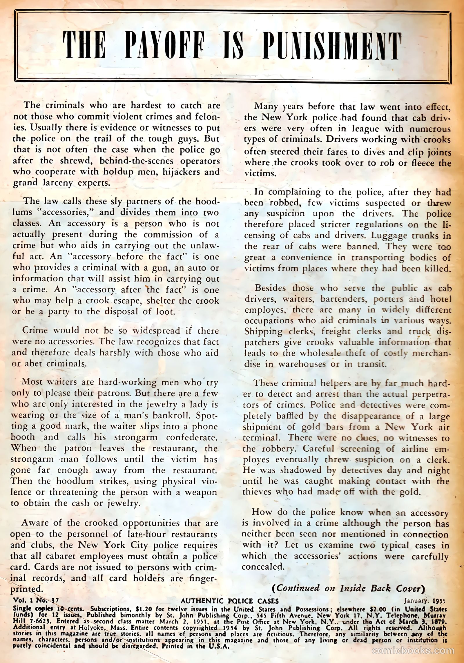 Authentic Police Cases #37 — page 2 of 37