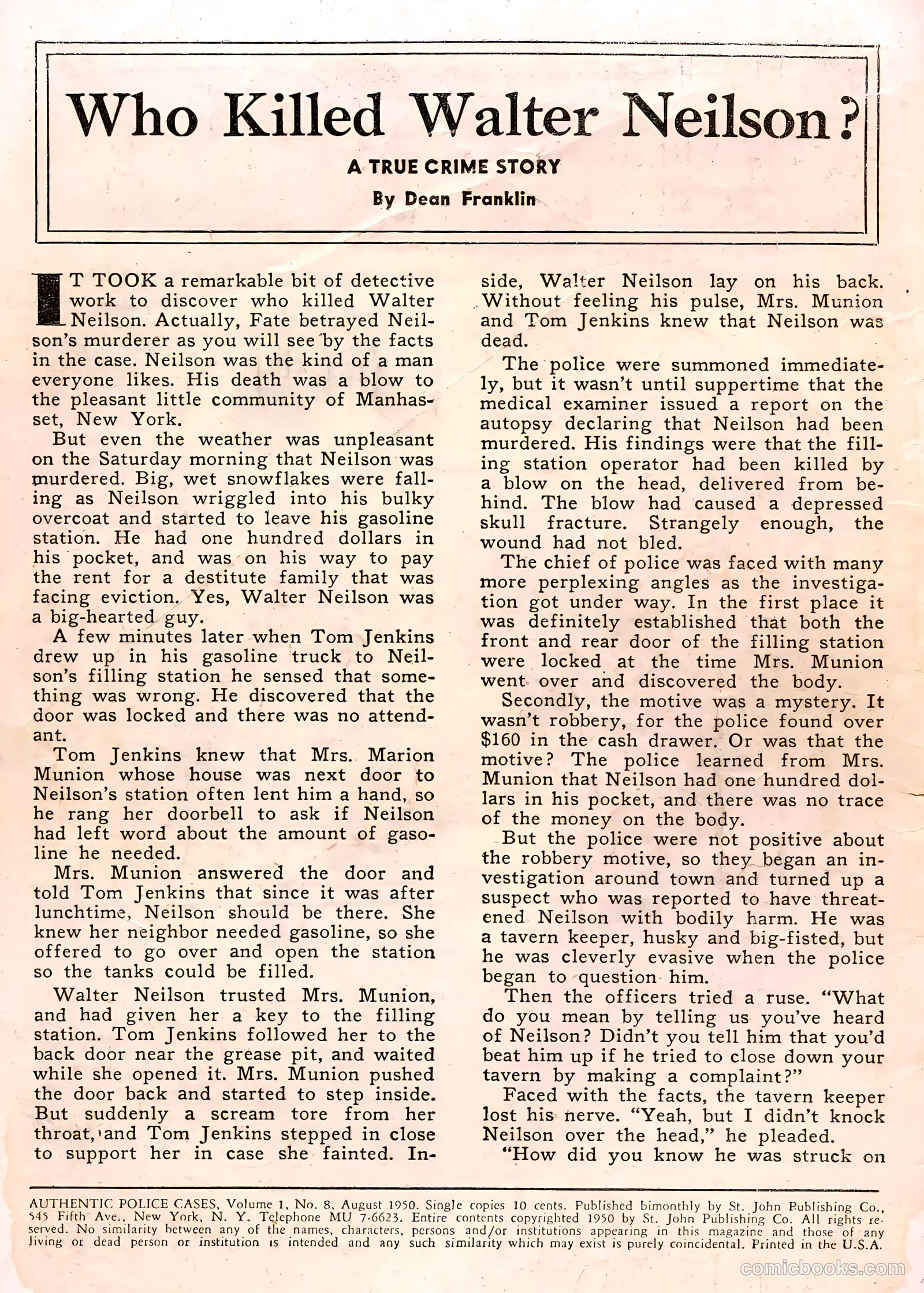Authentic Police Cases #8 — page 2 of 36