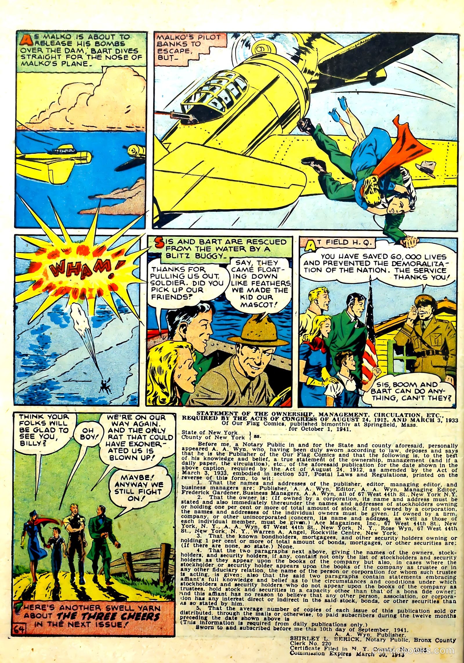 Our Flag Comics #4 — page 66 of 68