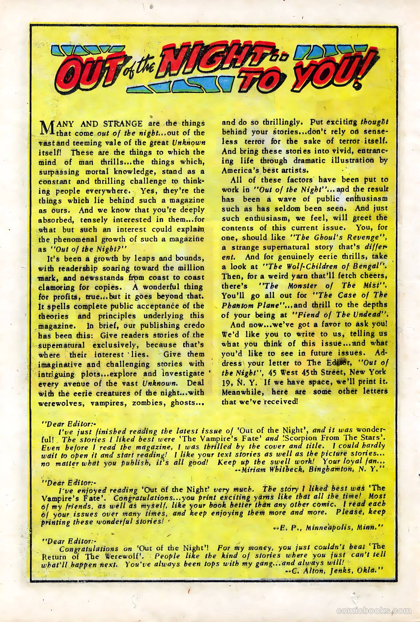 Out of the Night #6 — page 20 of 36