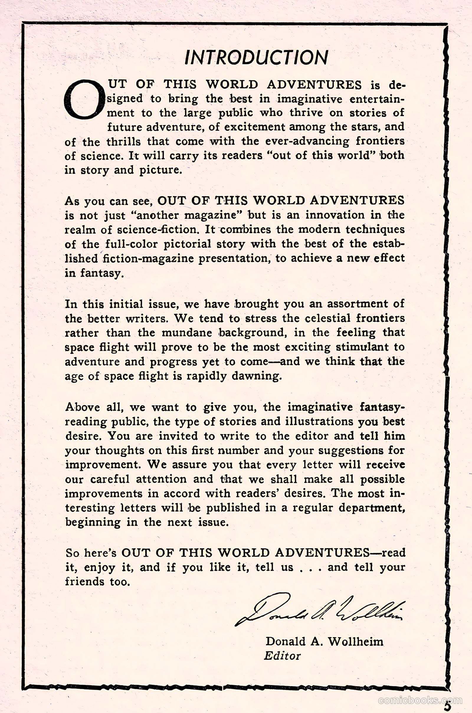 Out of This World Adventures #1 — page 5 of 128