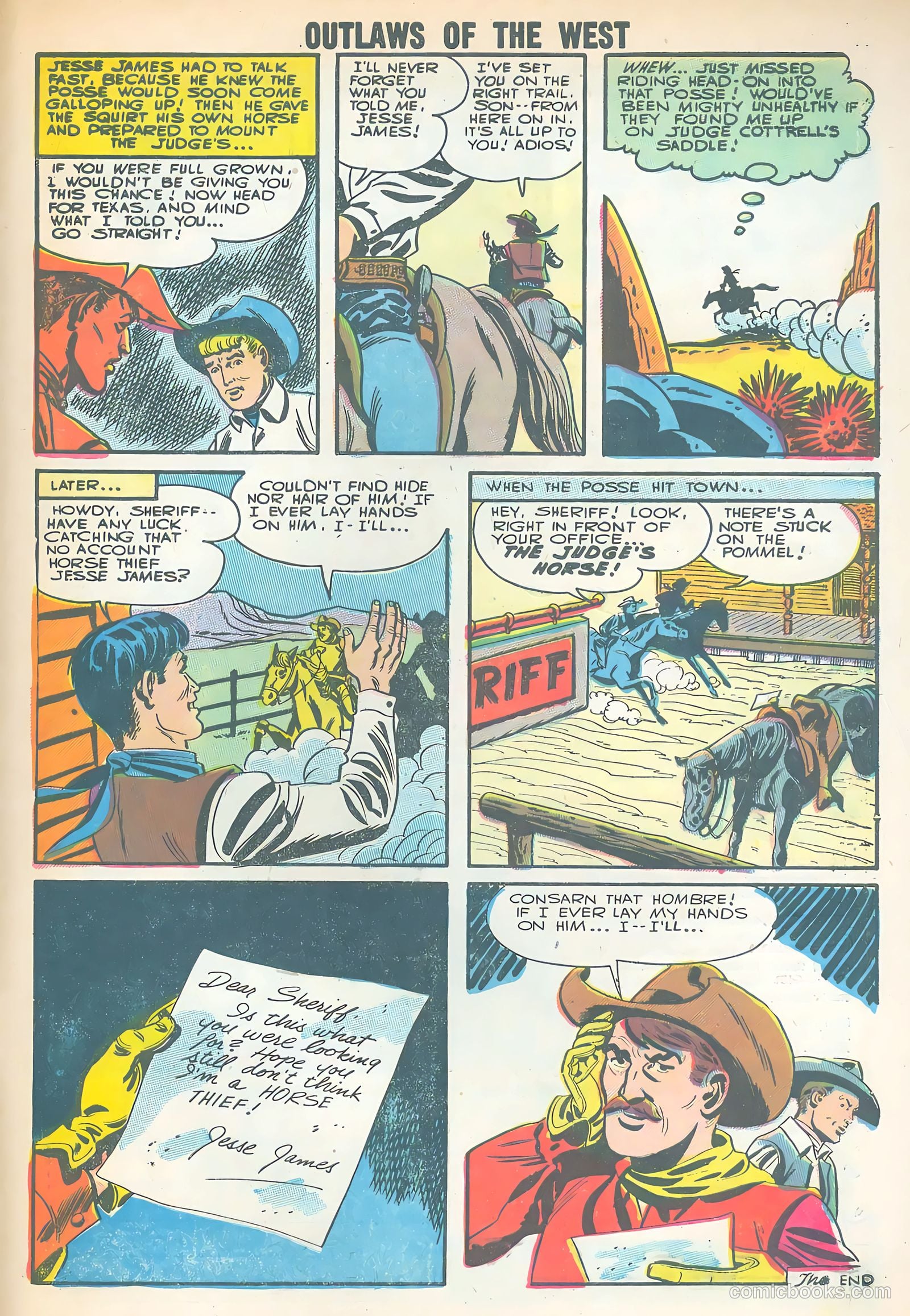 Outlaws of the West #11 — page 33 of 36