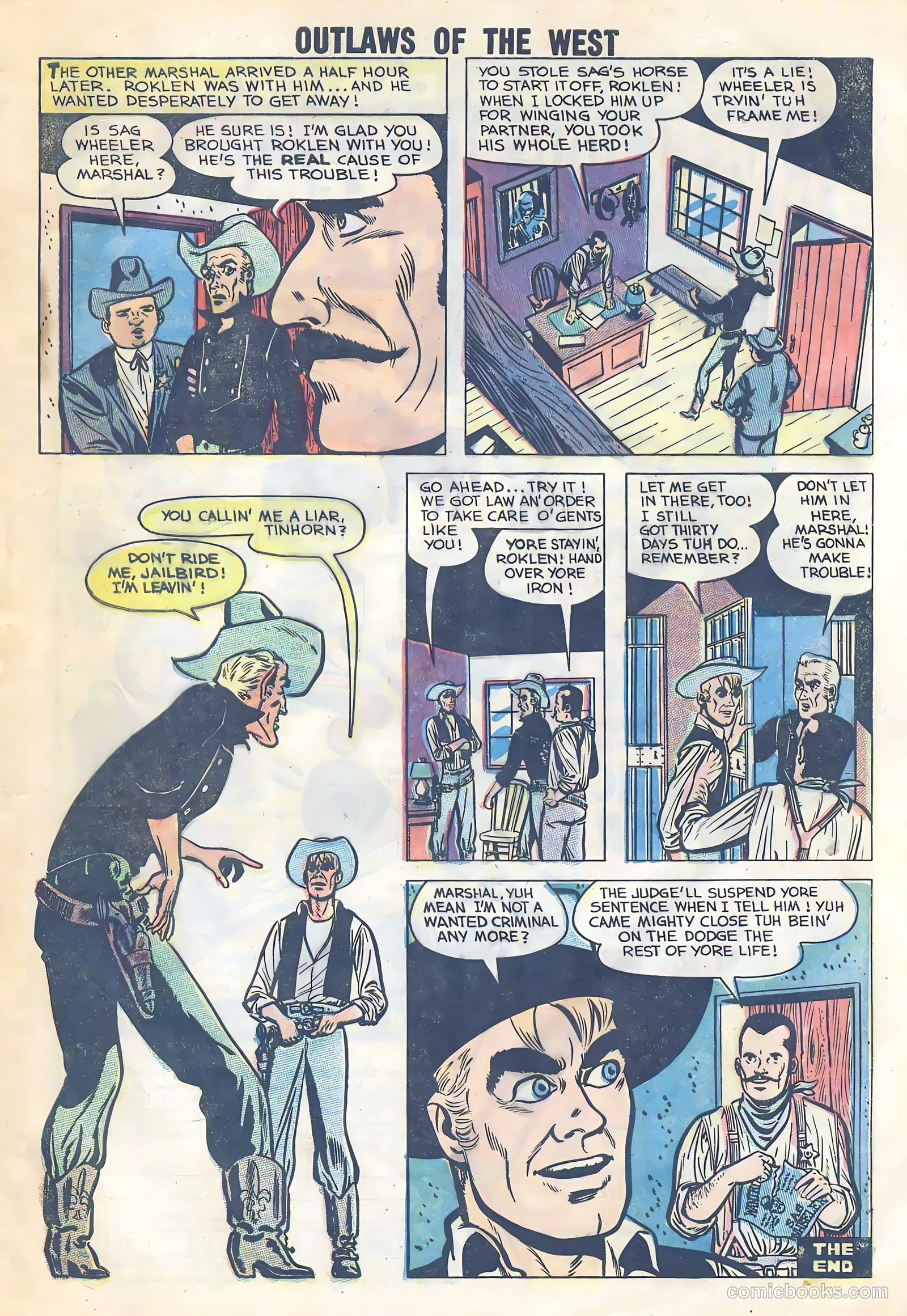 Outlaws of the West #20 — page 33 of 35