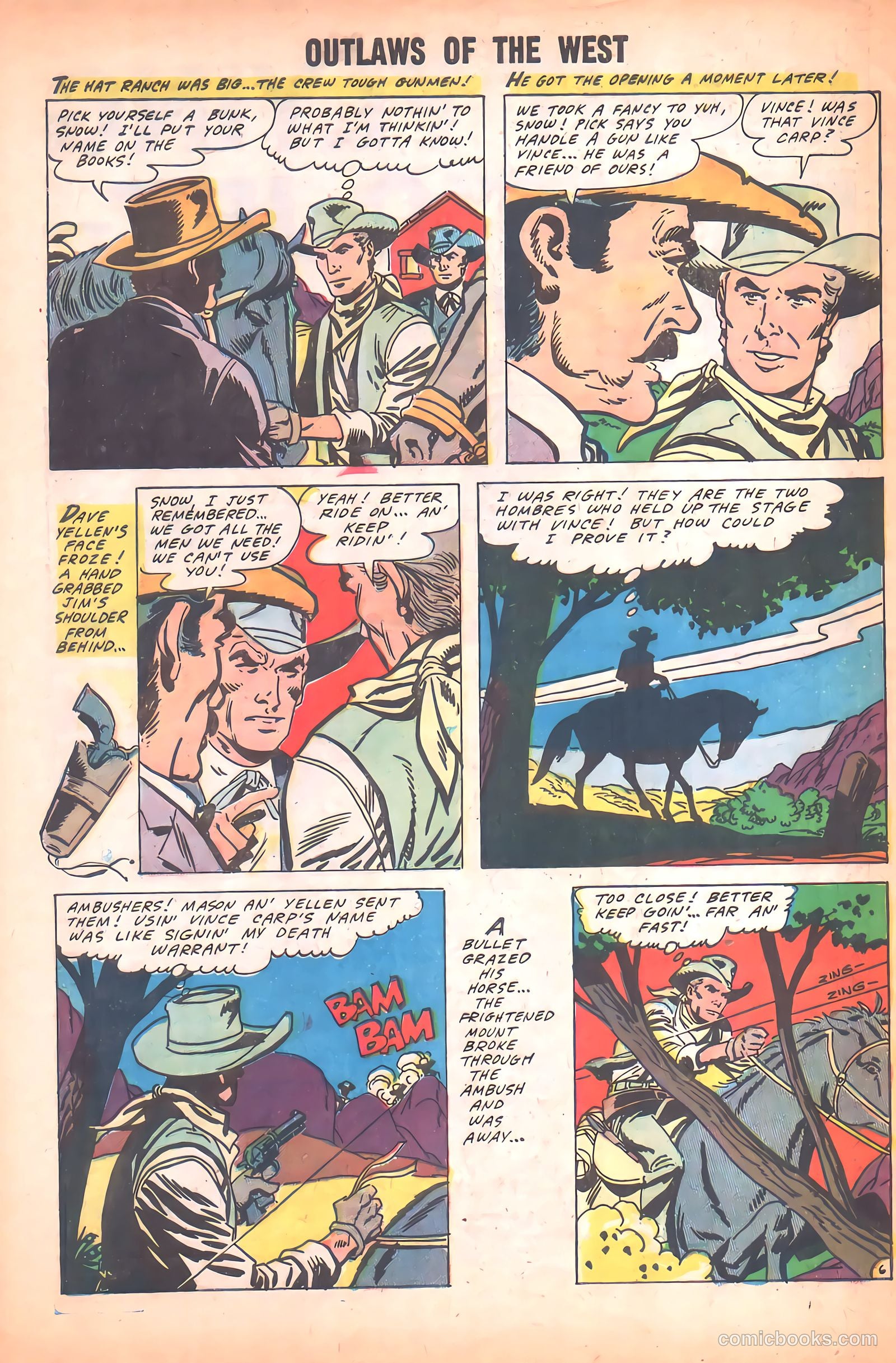 Outlaws of the West #21 — page 32 of 36