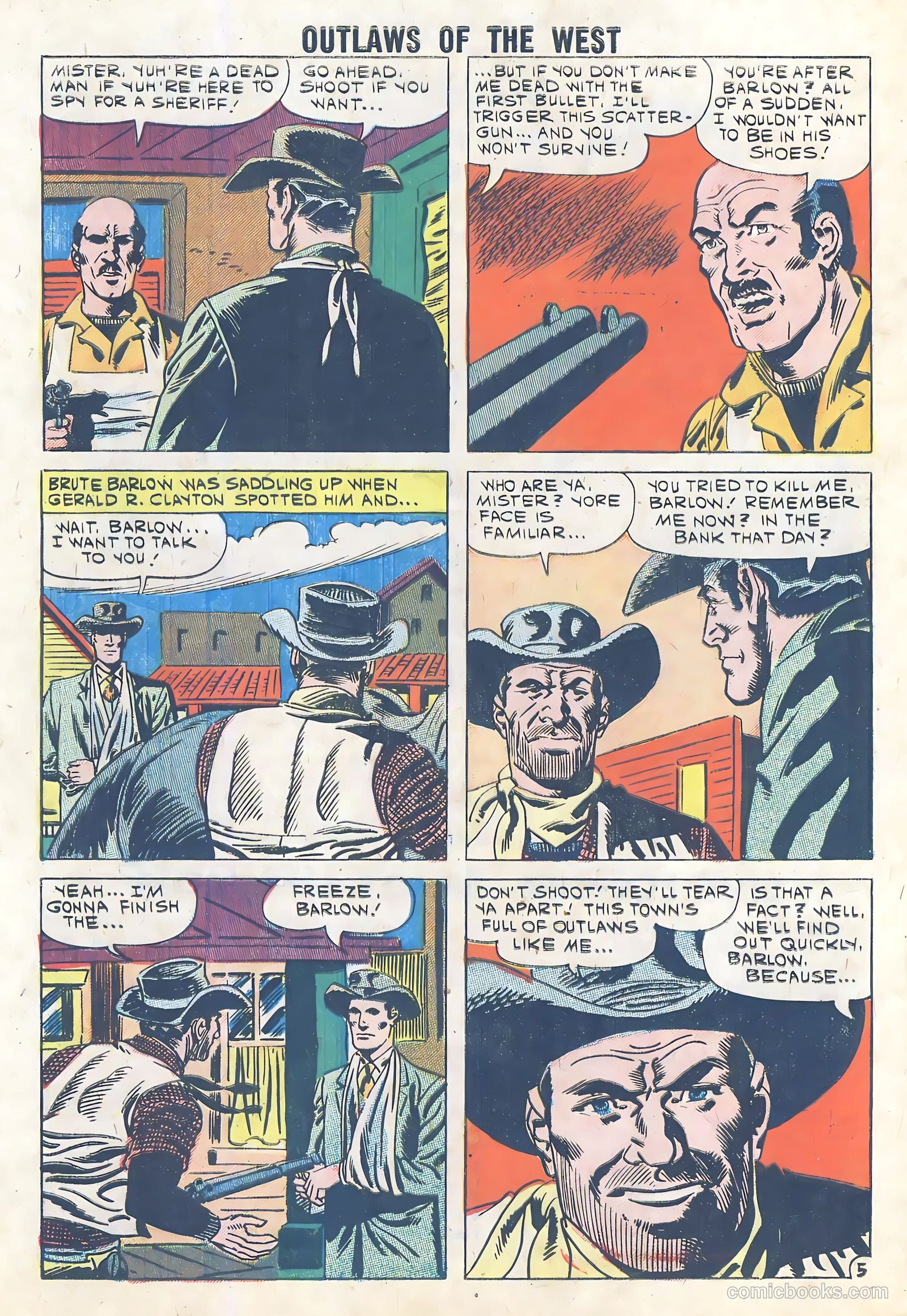 Outlaws of the West #29 — page 32 of 36