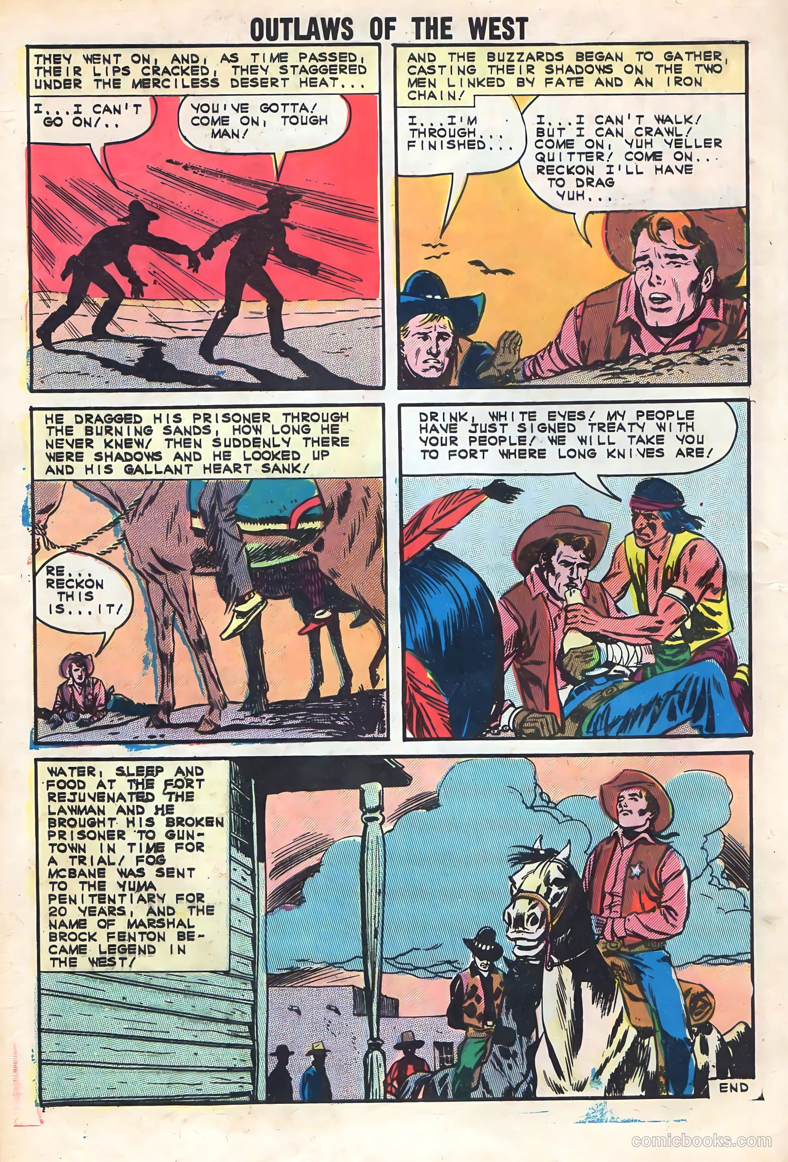 Outlaws of the West #40 — page 32 of 36