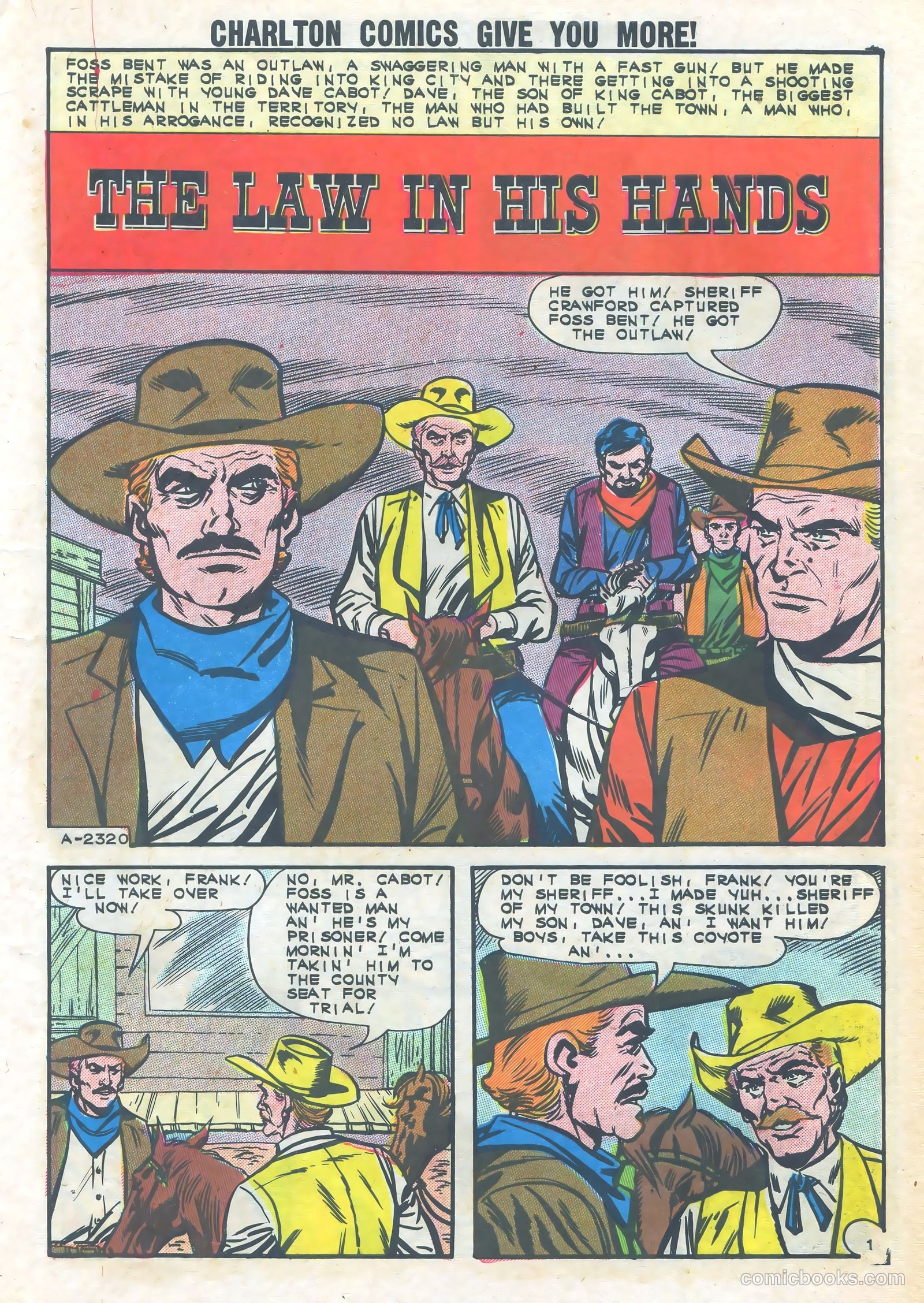 Outlaws of the West #42 — page 3 of 36