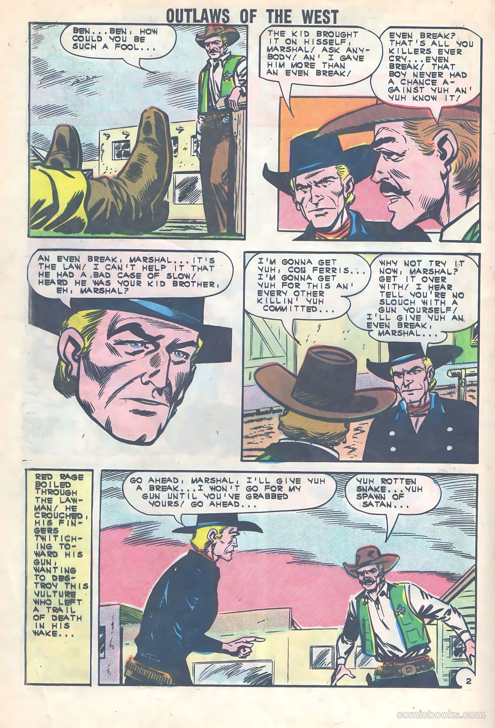 Outlaws of the West #44 — page 20 of 36