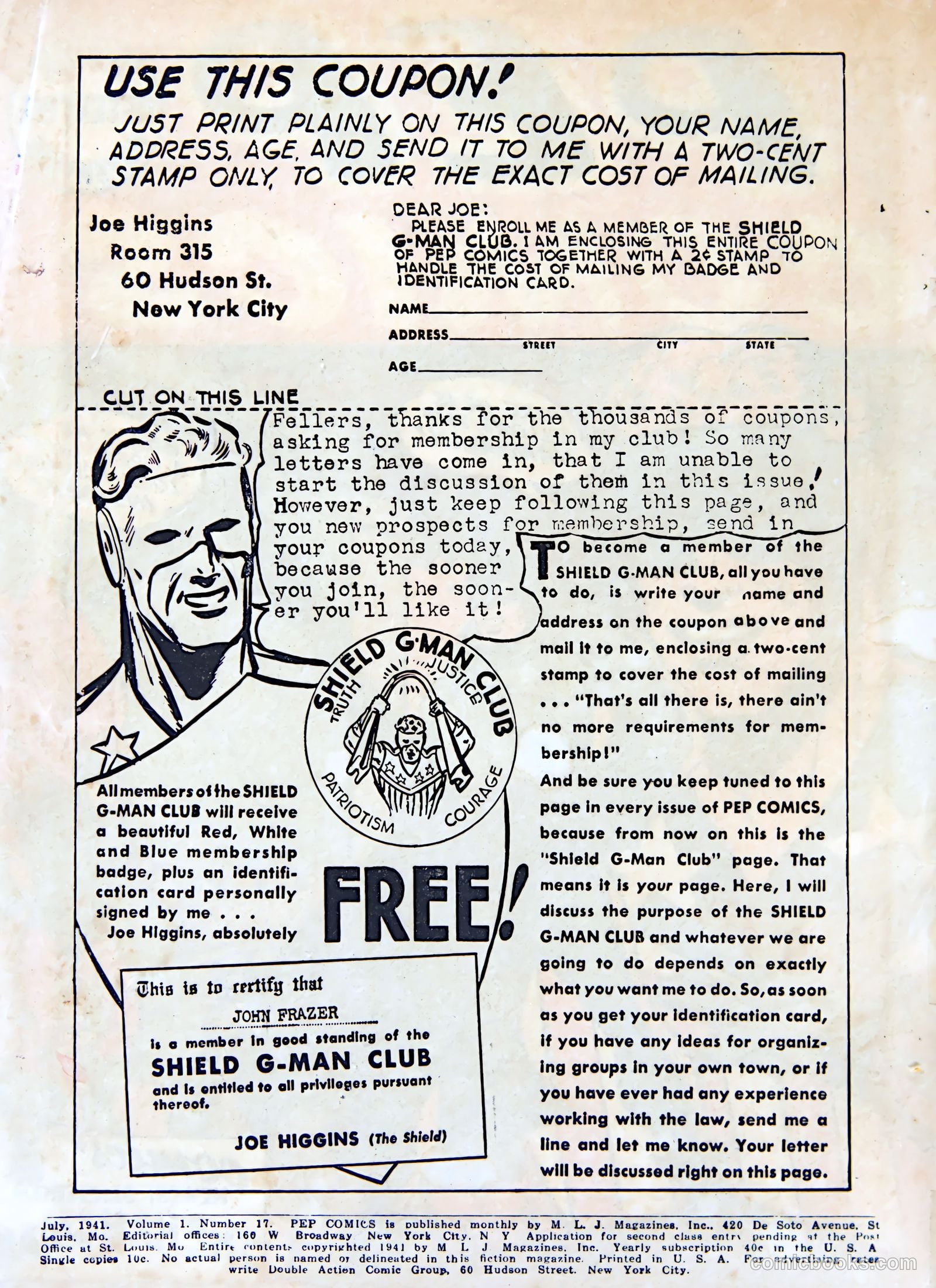 Pep Comics #17 — page 2 of 68
