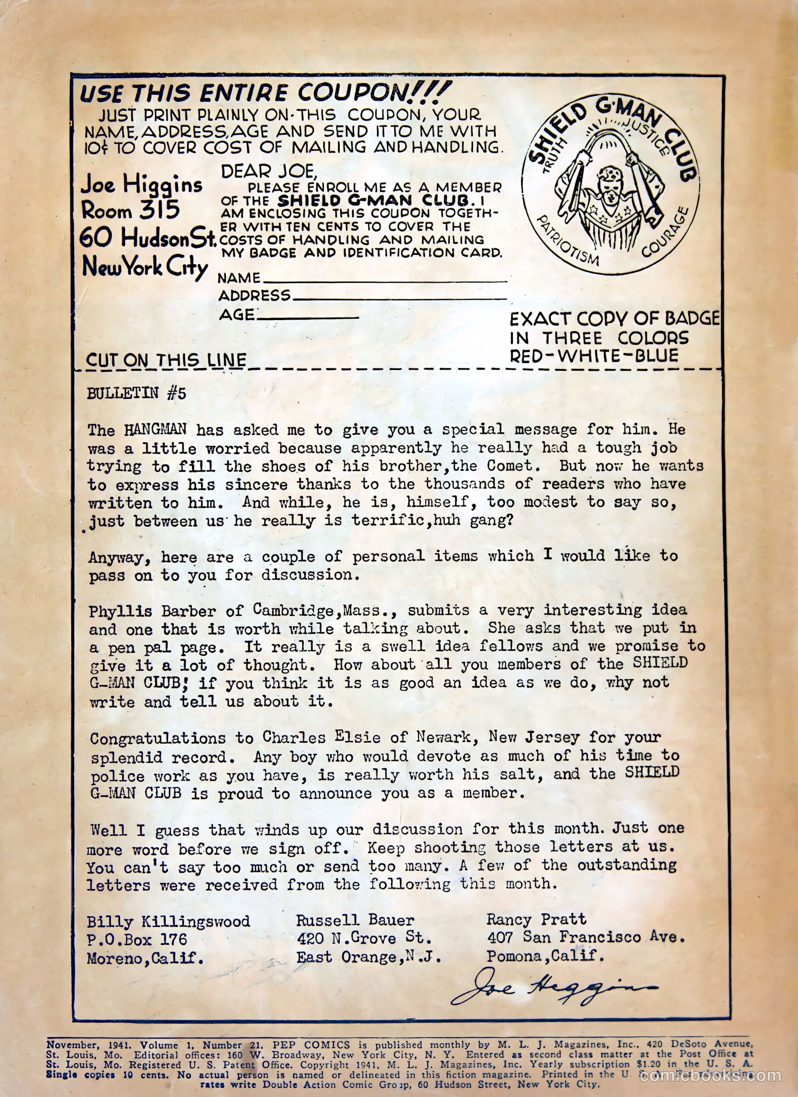 Pep Comics #21 — page 2 of 68