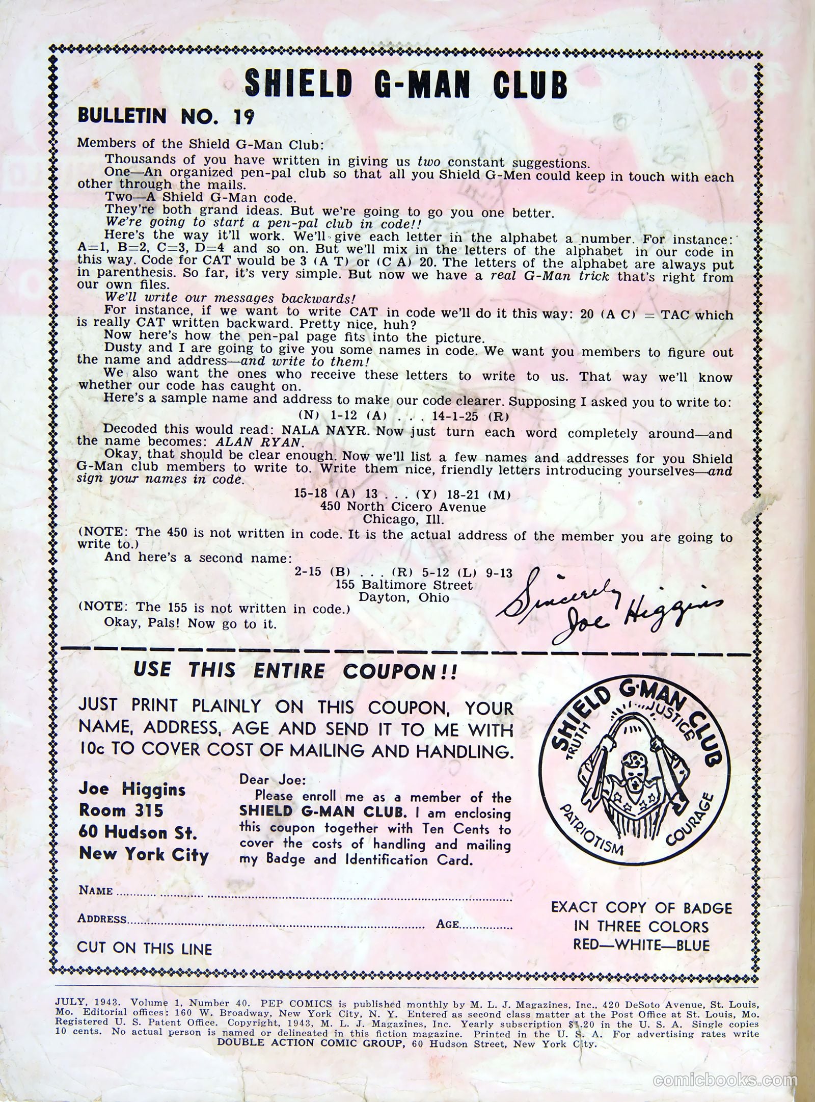 Pep Comics #40 — page 2 of 60