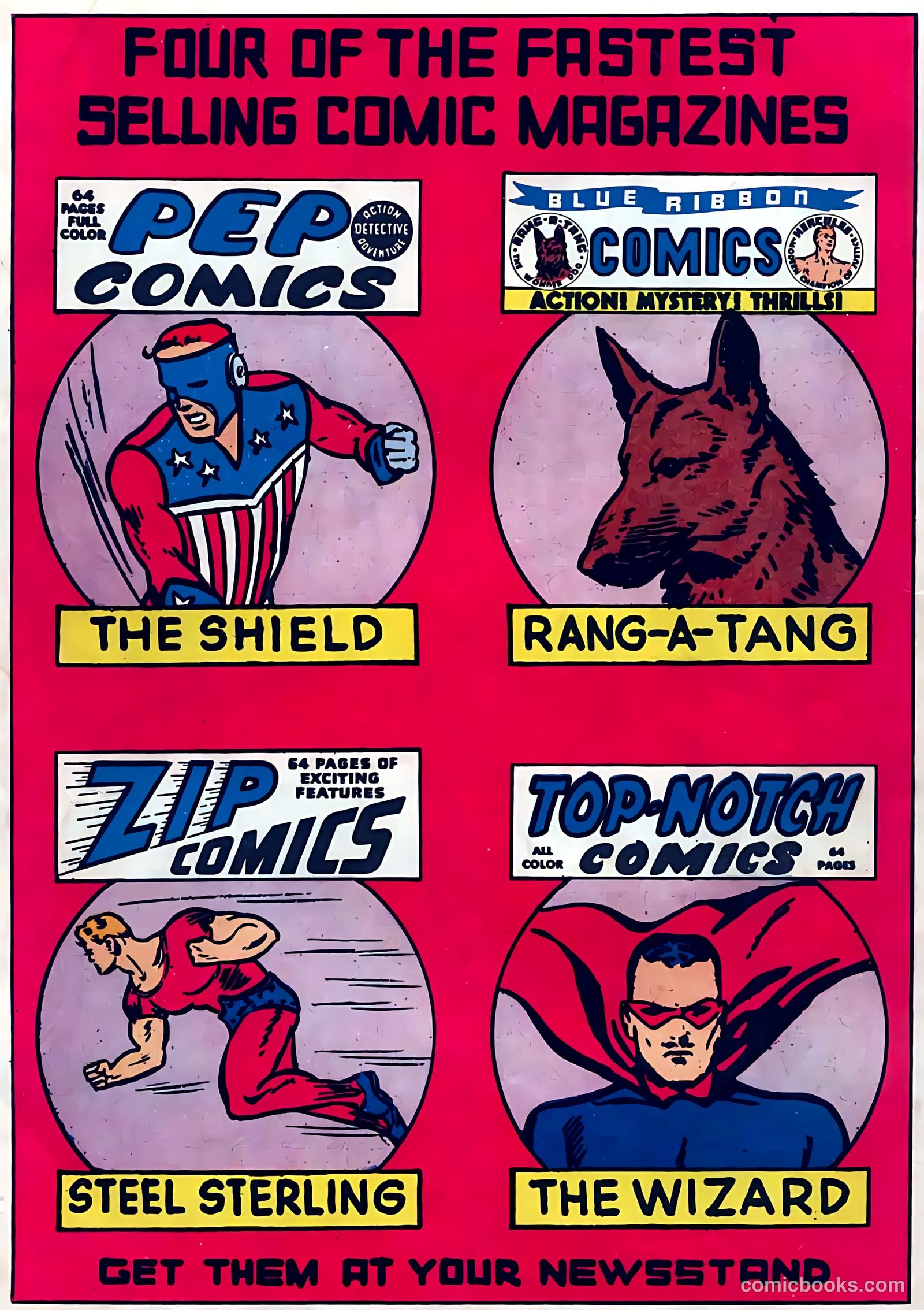 Pep Comics #6 — page 68 of 68