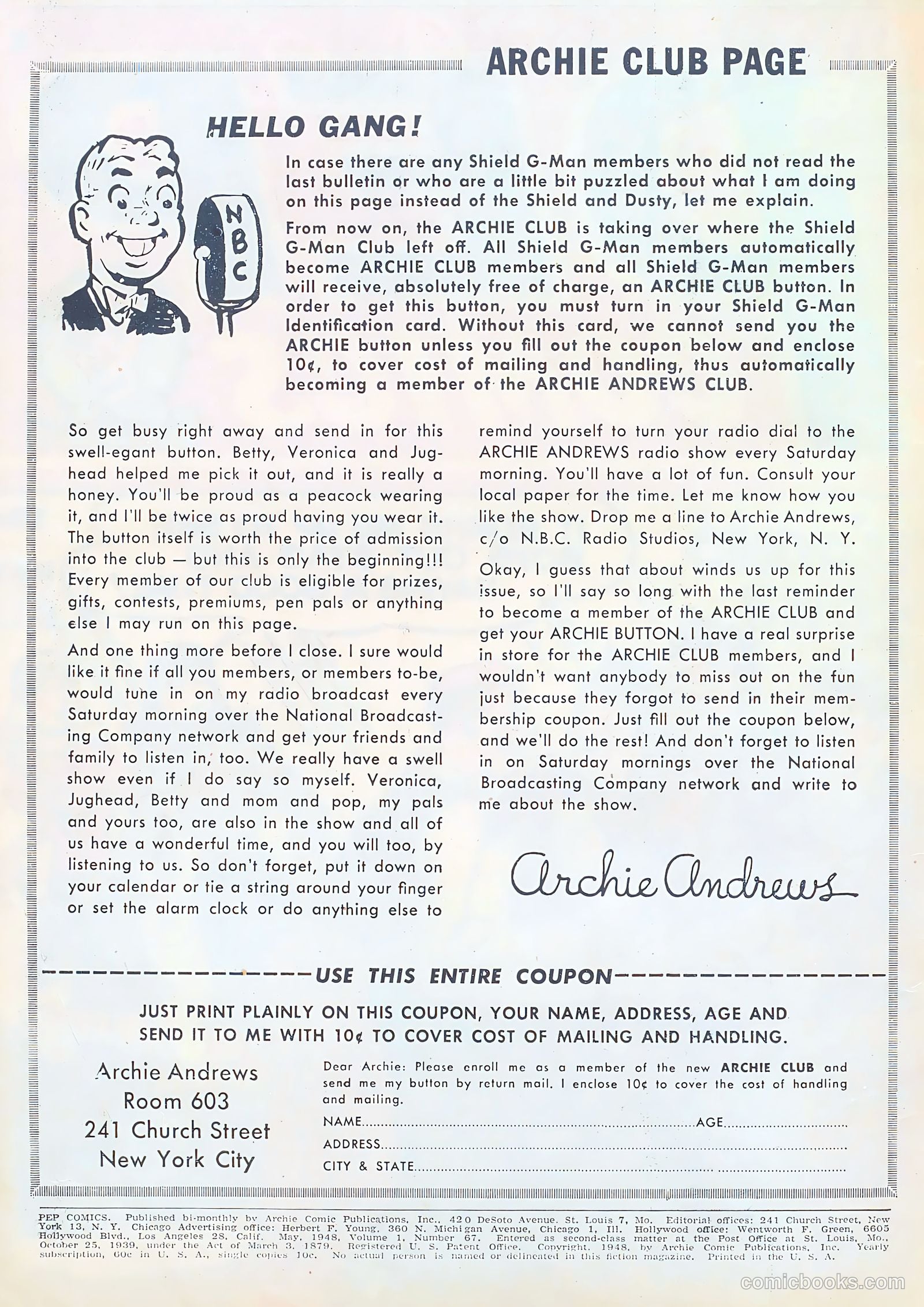 Pep Comics #67 — page 2 of 52