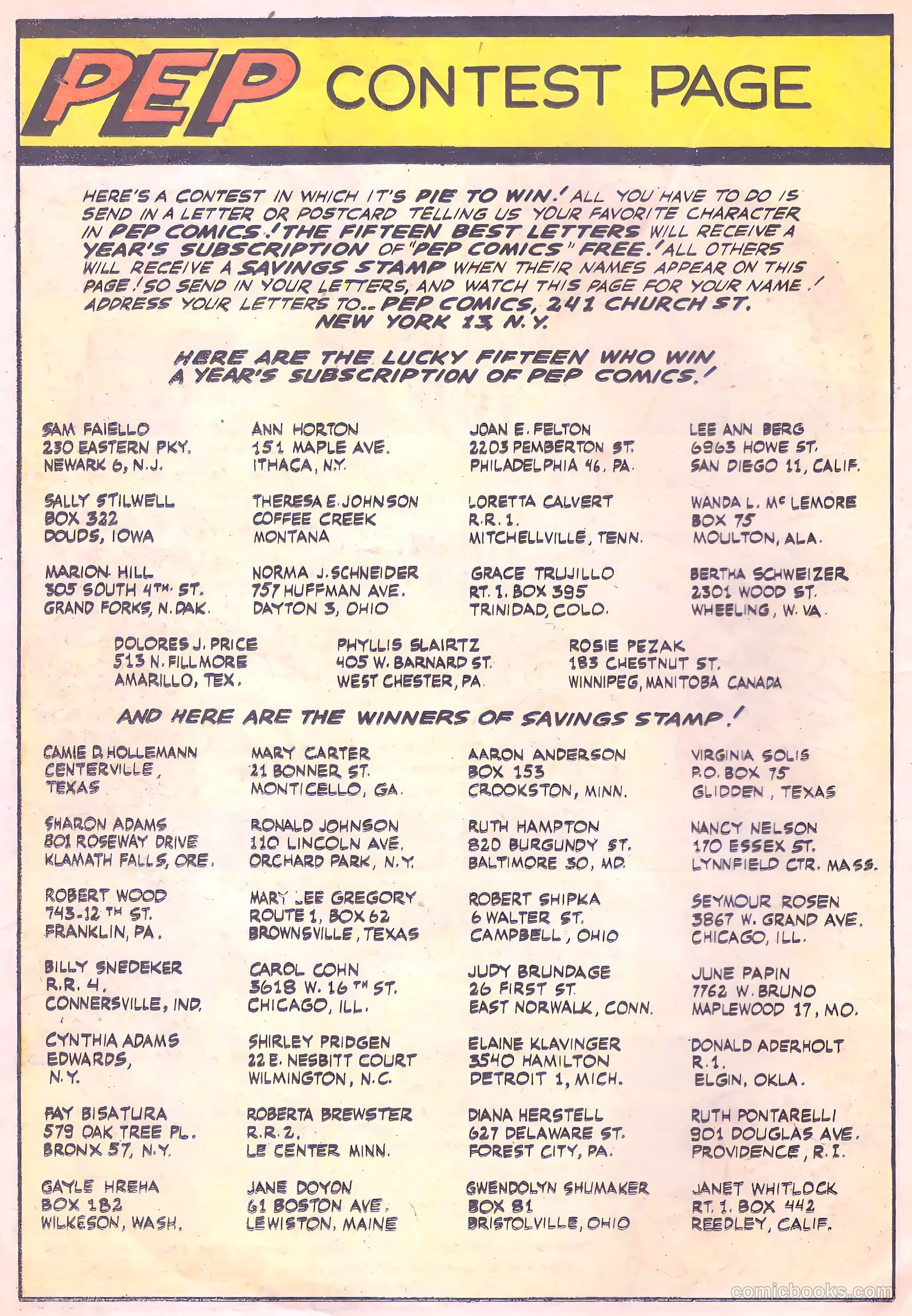 Pep Comics #69 — page 32 of 52