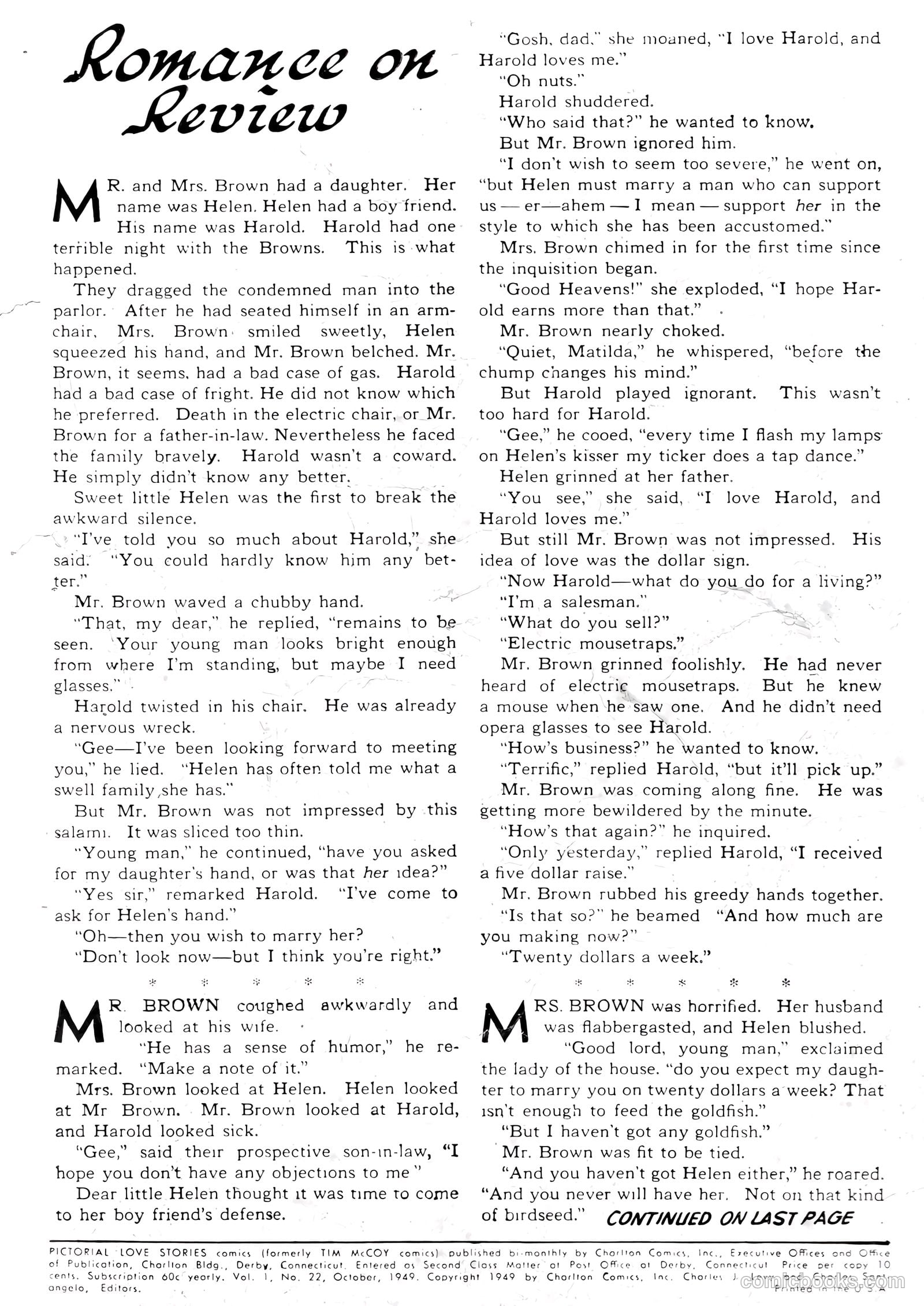 Pictorial Love Stories #22 — page 2 of 36