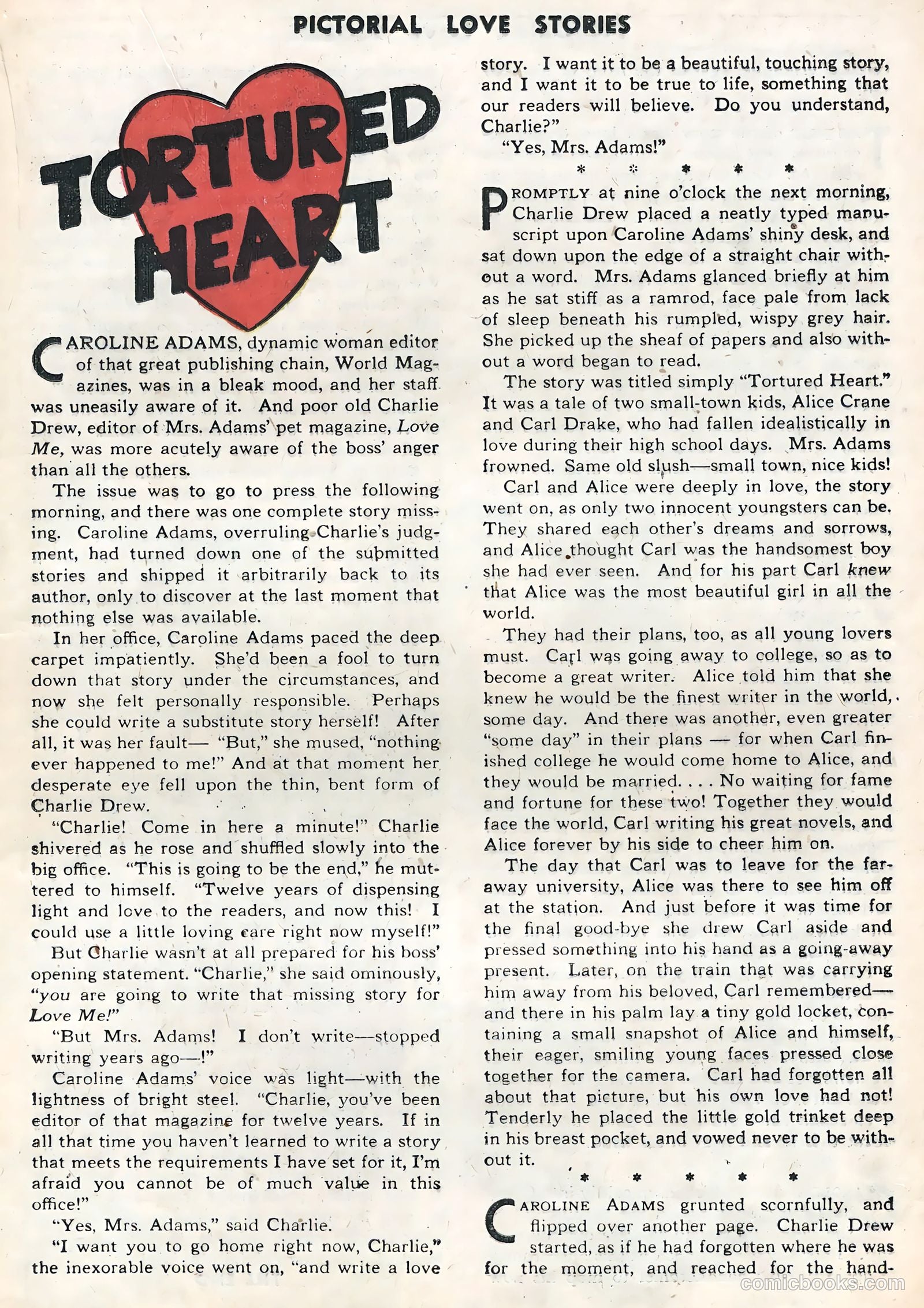 Pictorial Love Stories #25 — page 17 of 36