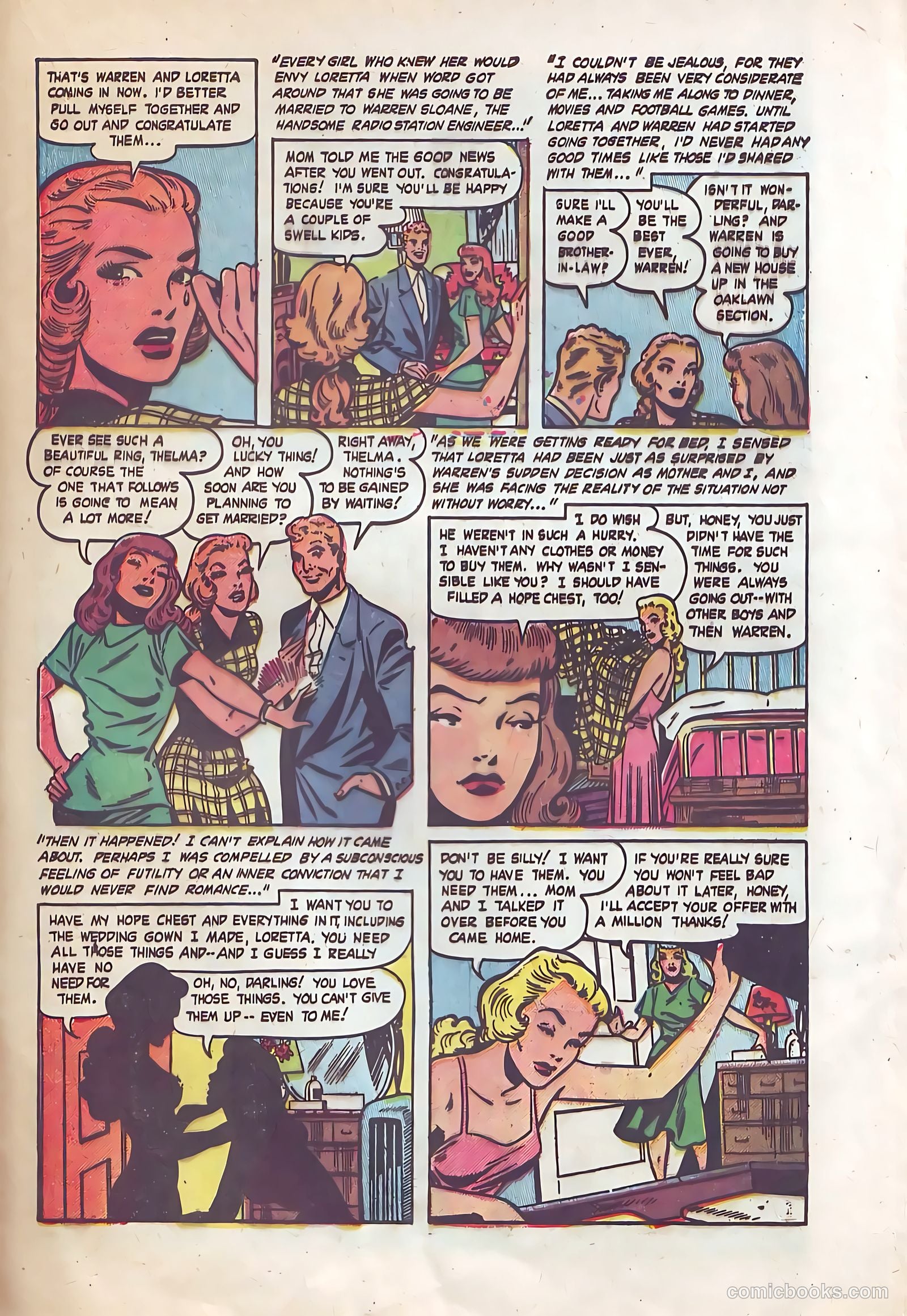 Pictorial Romances #10 — page 23 of 36