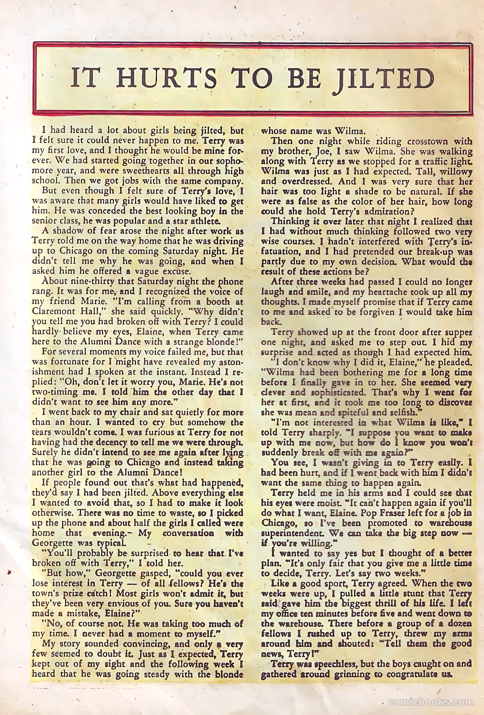 Pictorial Romances #10 — page 26 of 36