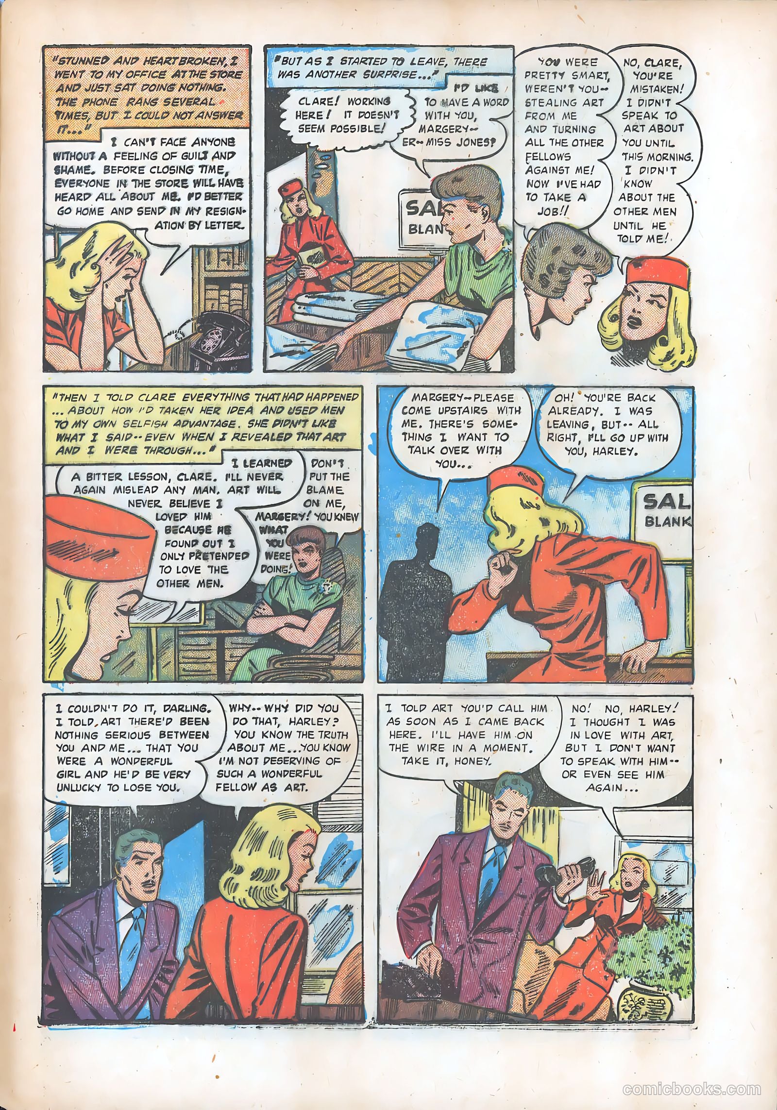 Pictorial Romances #11 — page 33 of 36