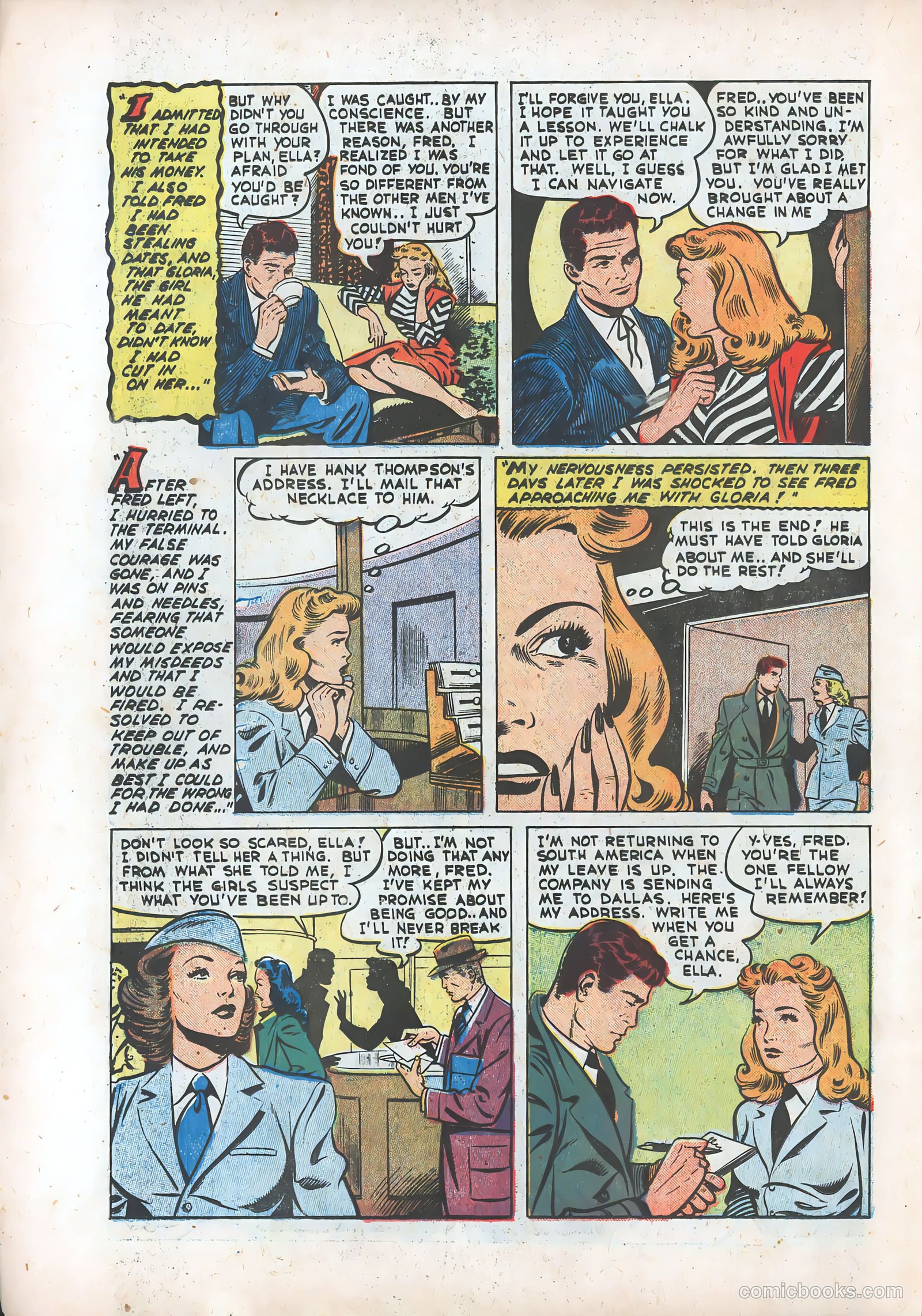 Pictorial Romances #12 — page 8 of 36
